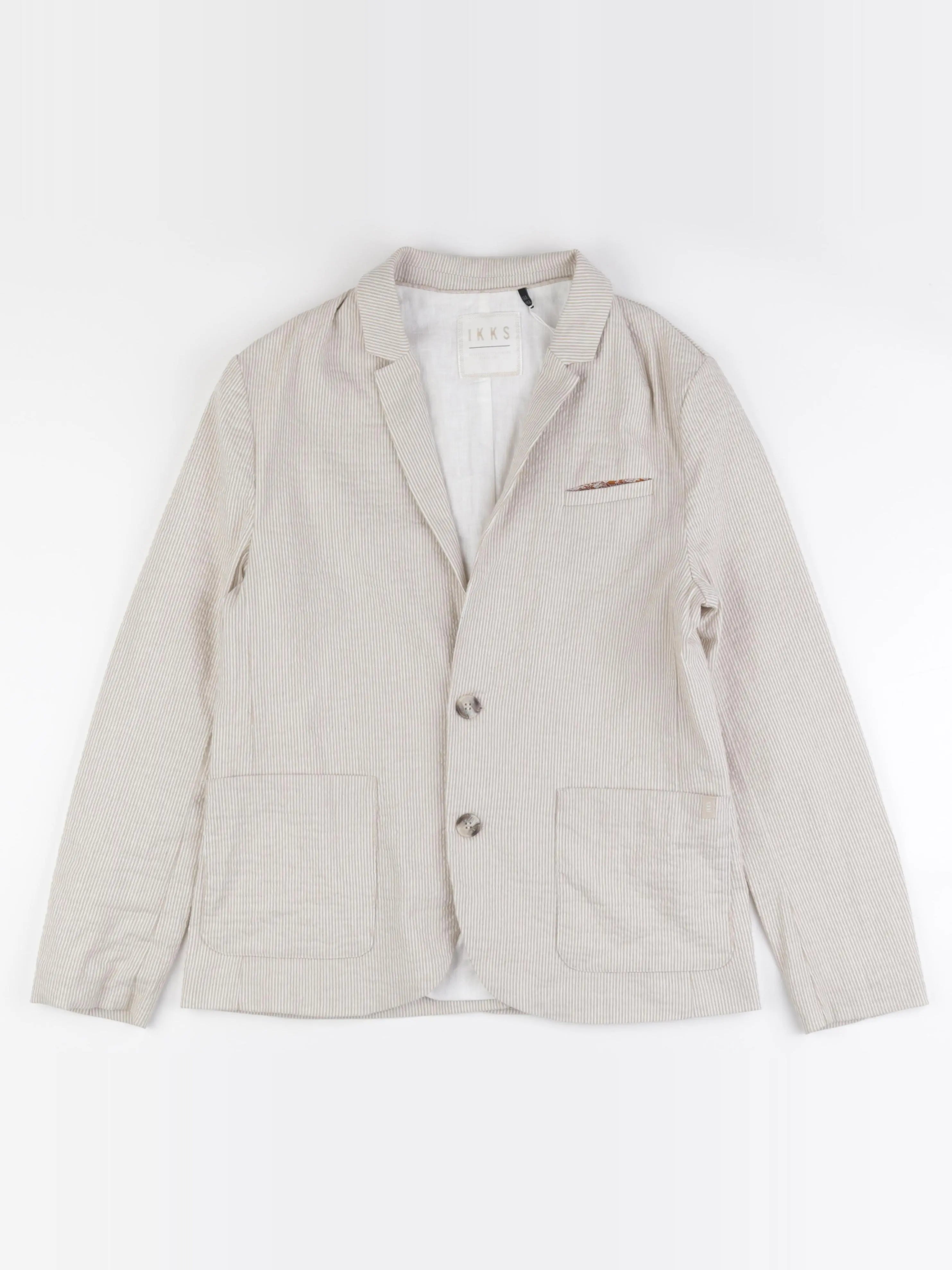 IKKS - veste beige, blanc - 14 ans