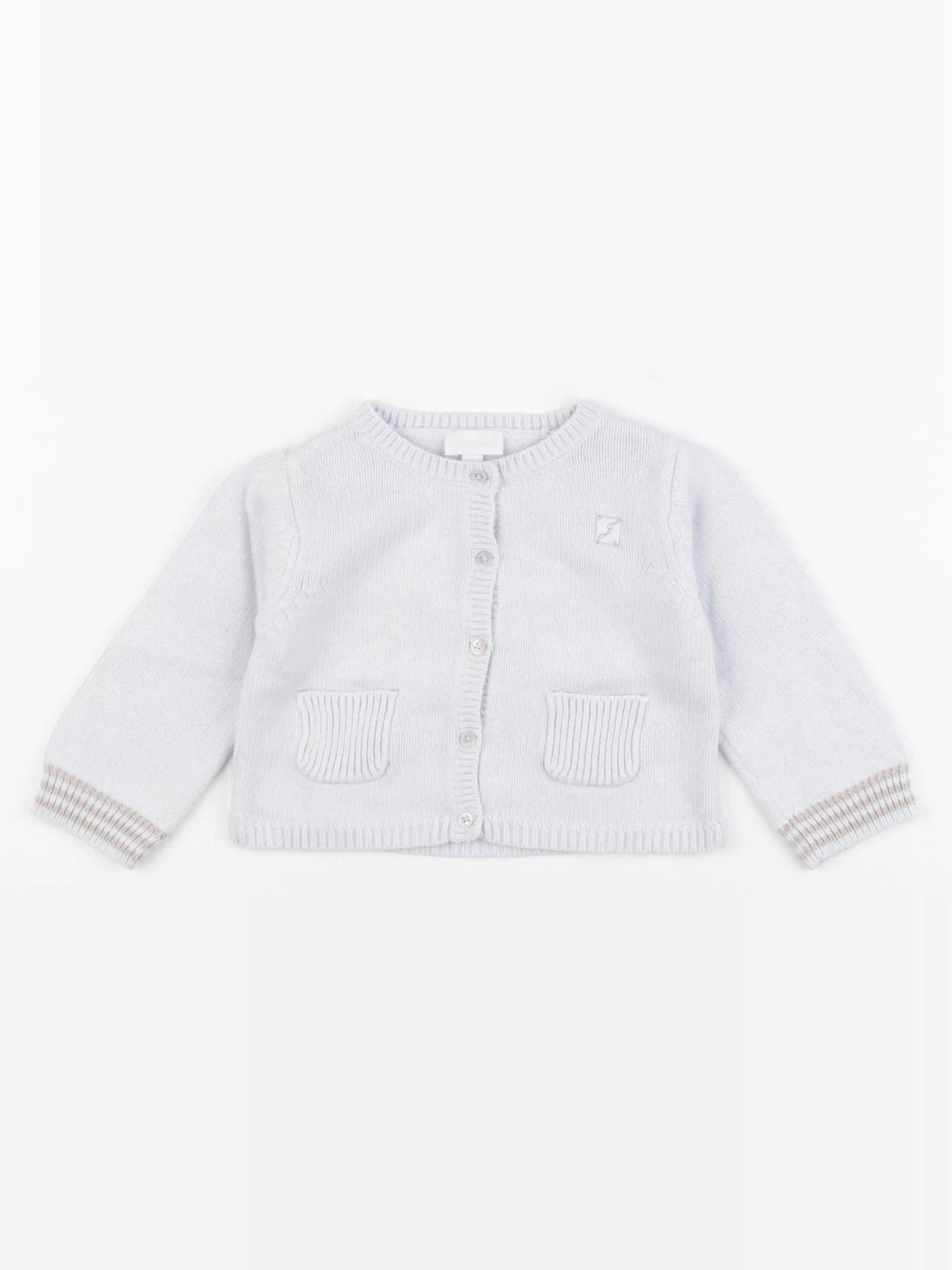 Jacadi - gilet bleu - 12 mois