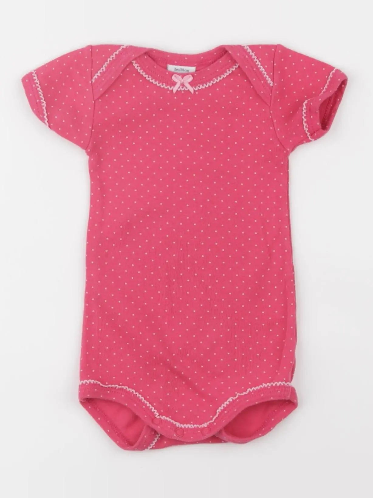 Petit Bateau - body rose - 3 mois