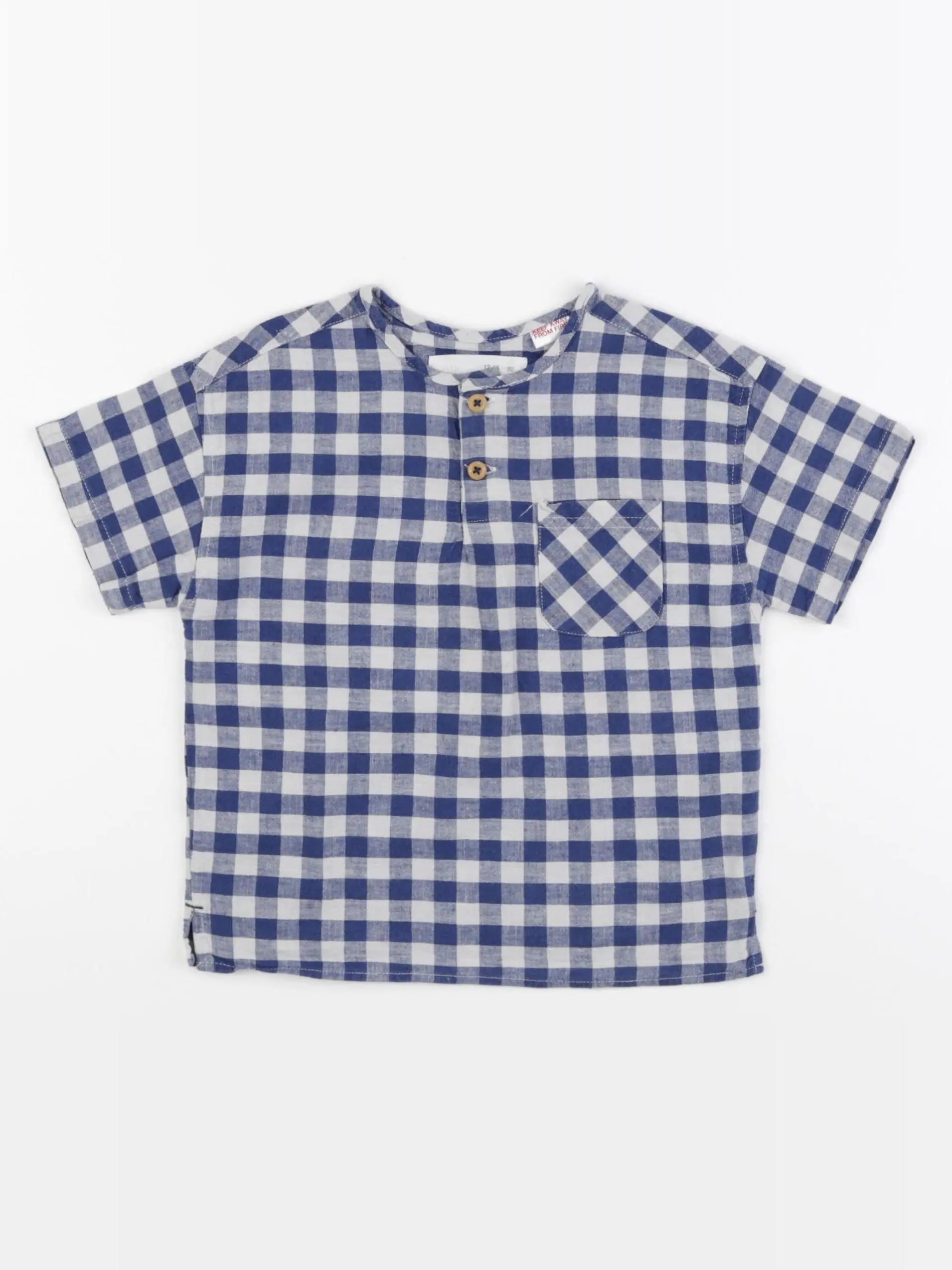 Zara - chemise bleu - 12/18 mois