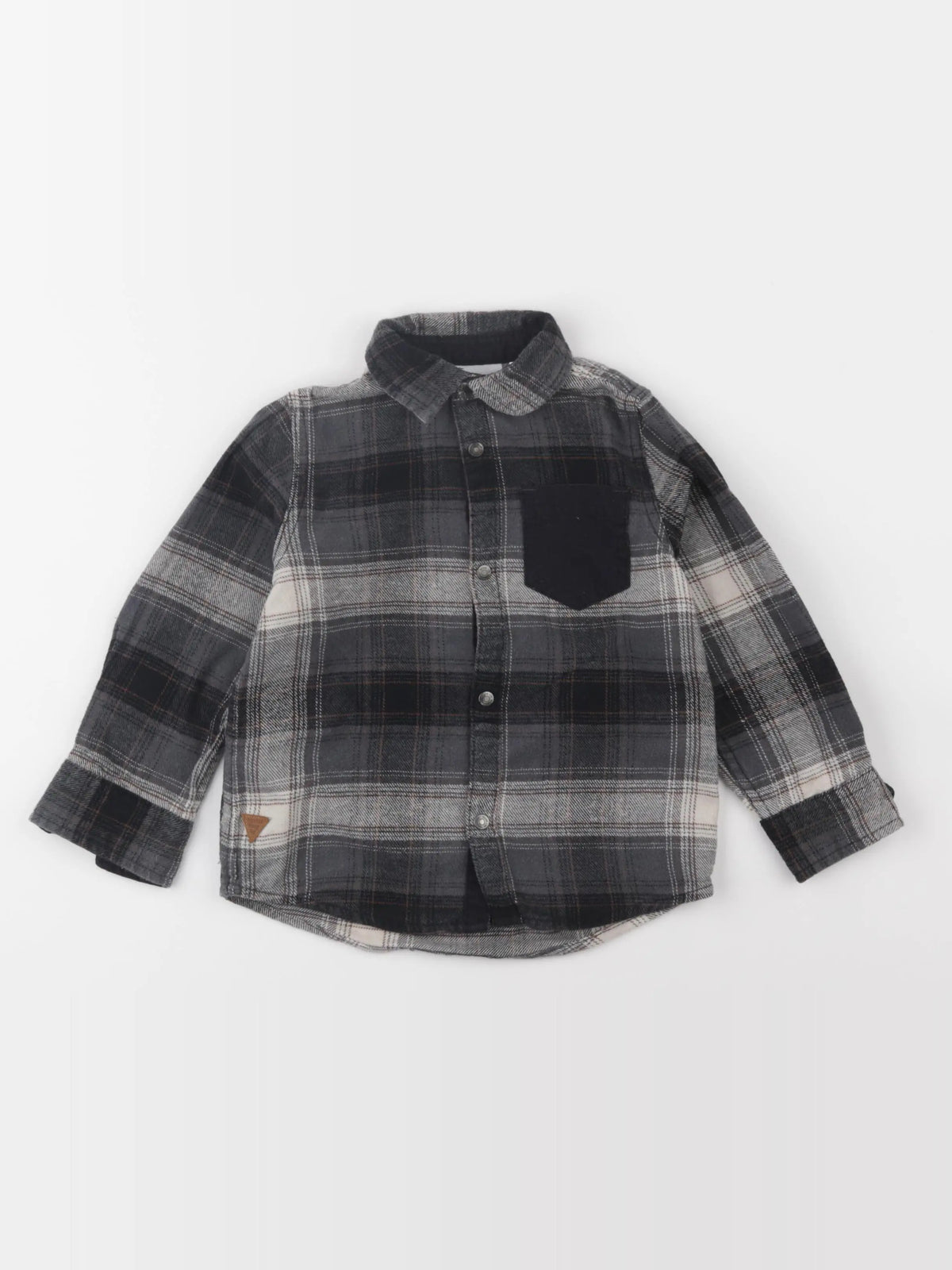 Vertbaudet - chemise gris - 4 ans