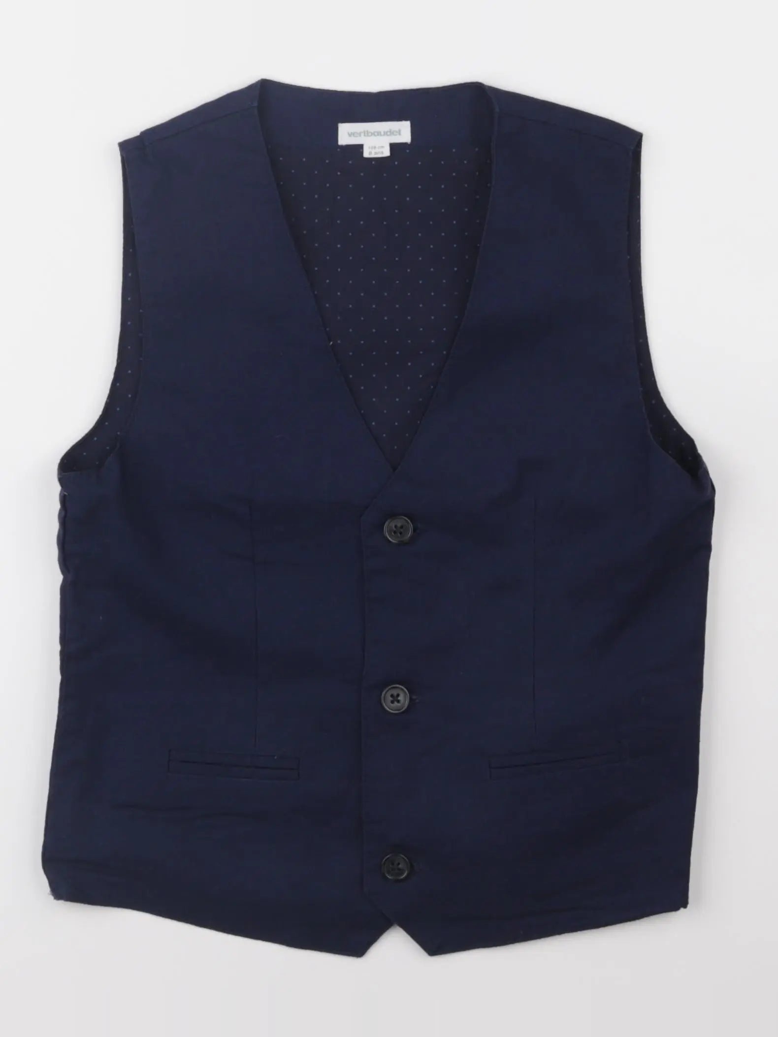 Vertbaudet - gilet bleu - 8 ans