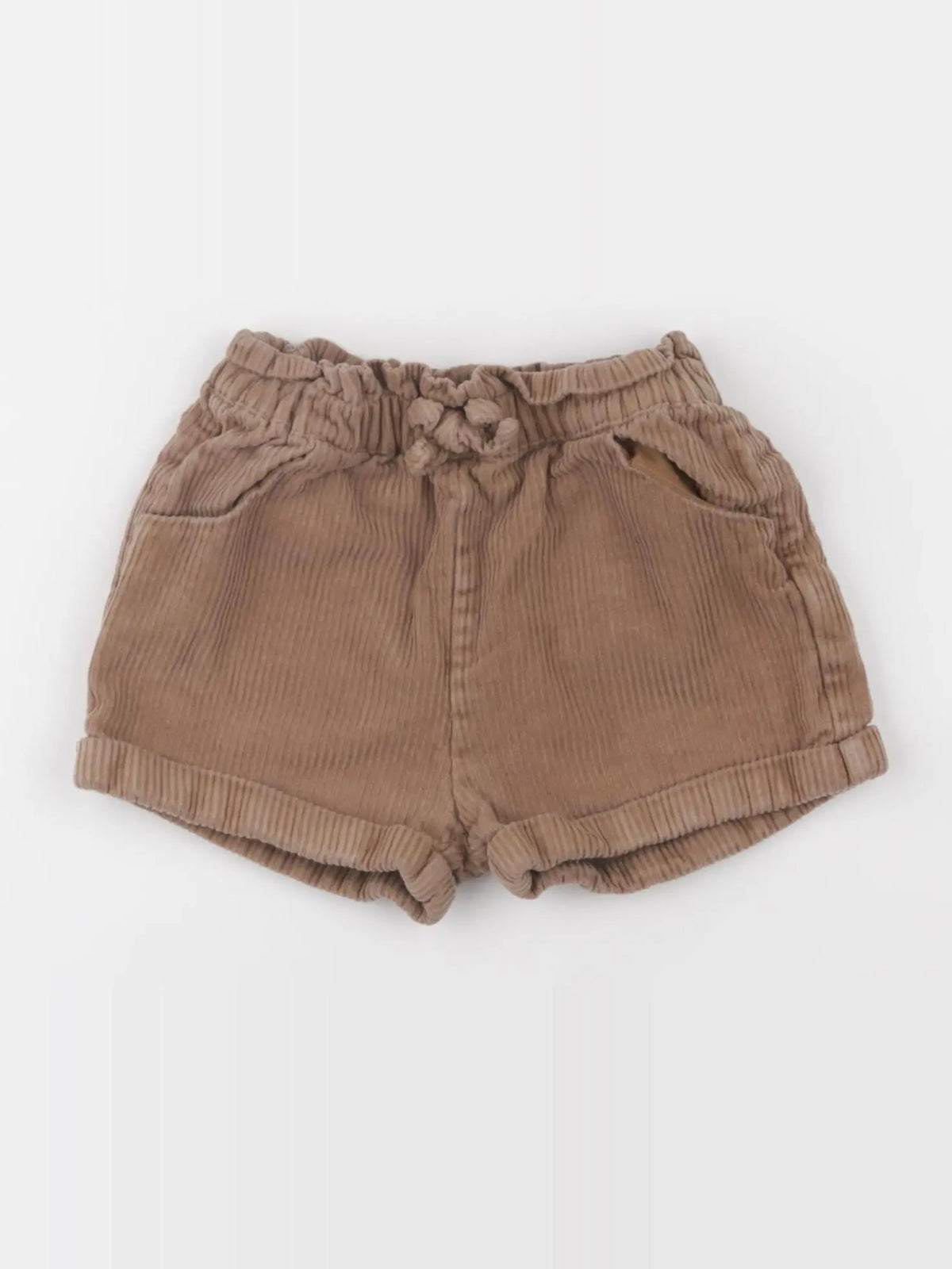 Vertbaudet - short marron - 12/18 mois