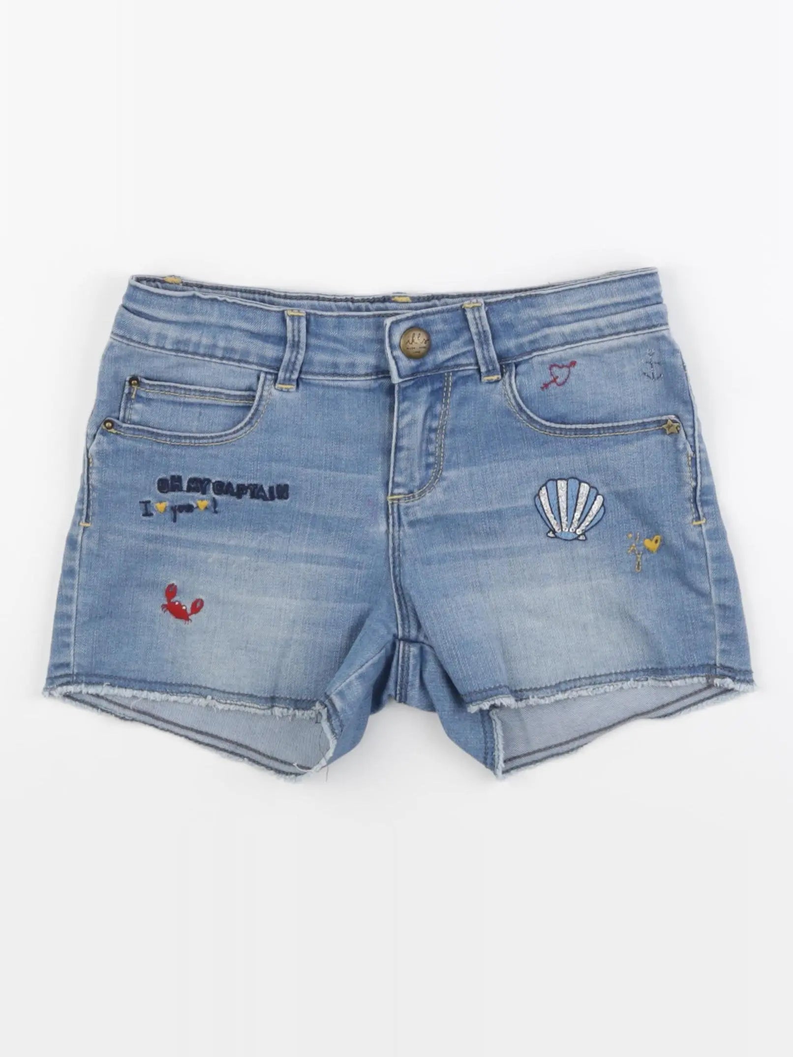 IKKS - short bleu - 8 ans