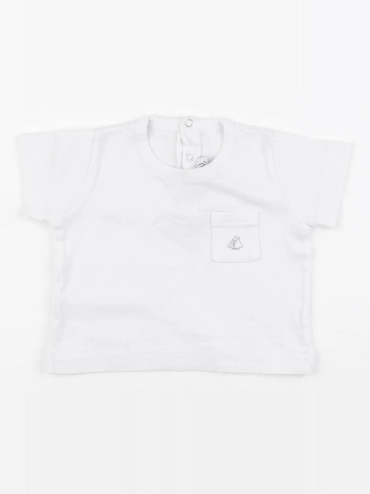 Petit Bateau - tee-shirt blanc - 3 mois