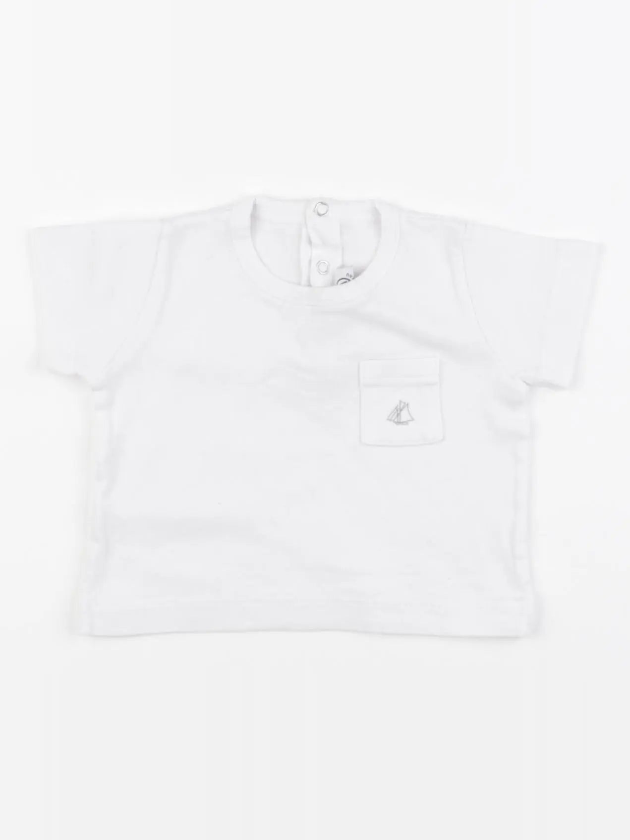 Petit Bateau - tee-shirt blanc - 3 mois