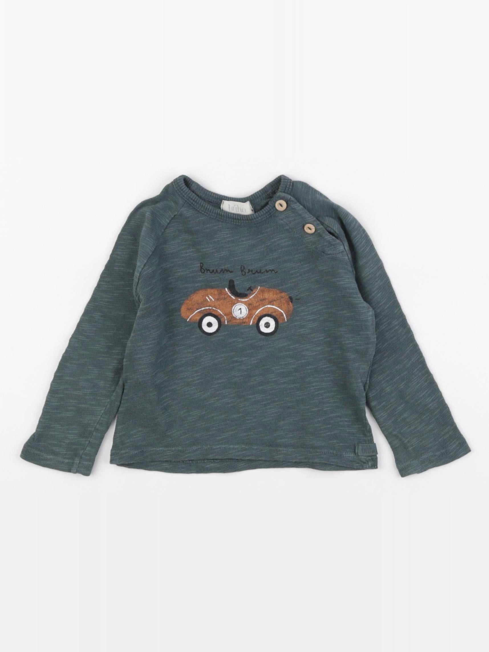 Buho - tee-shirt vert - 3 mois