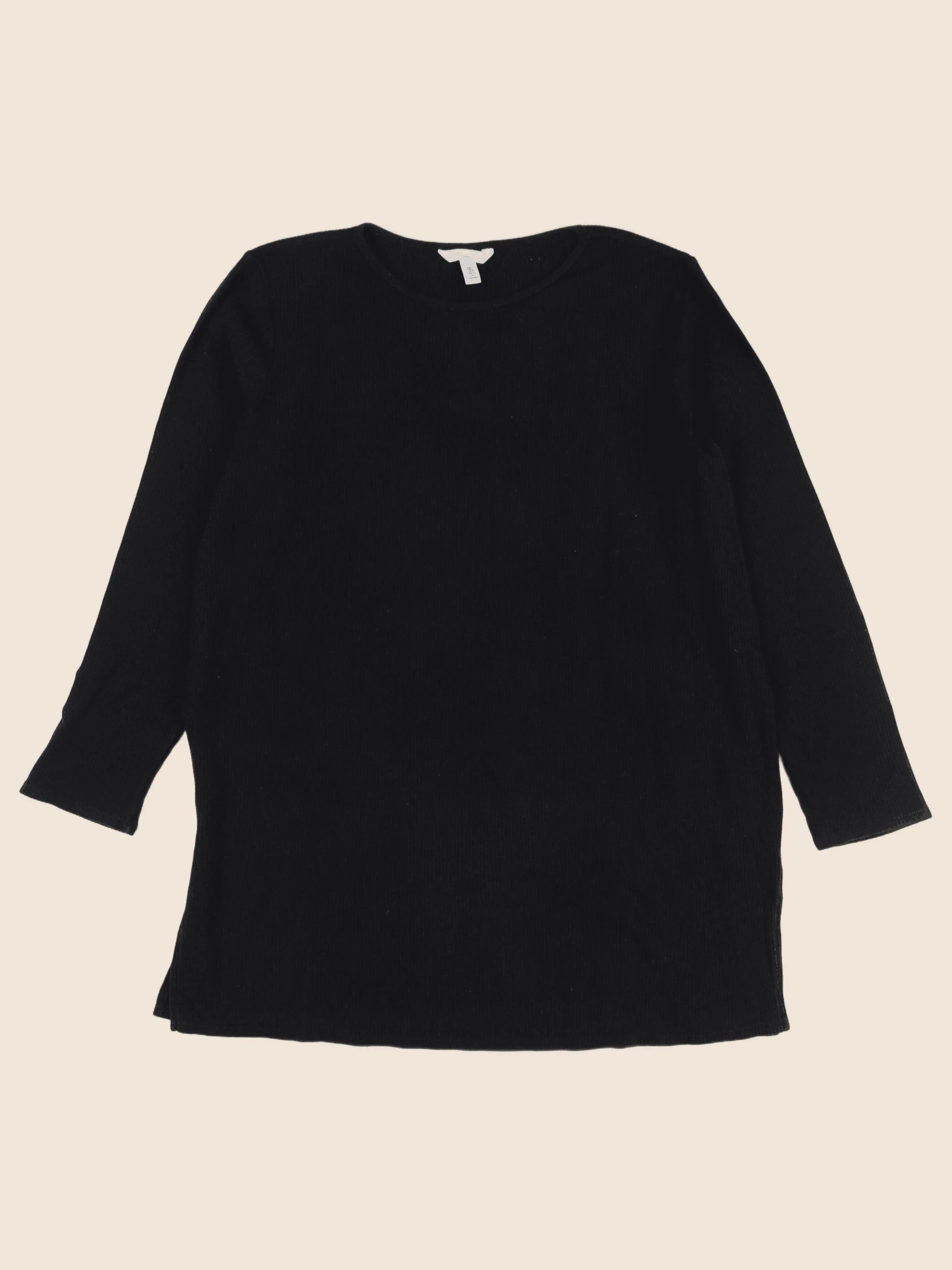 H&M - tee-shirt grossesse noir - l
