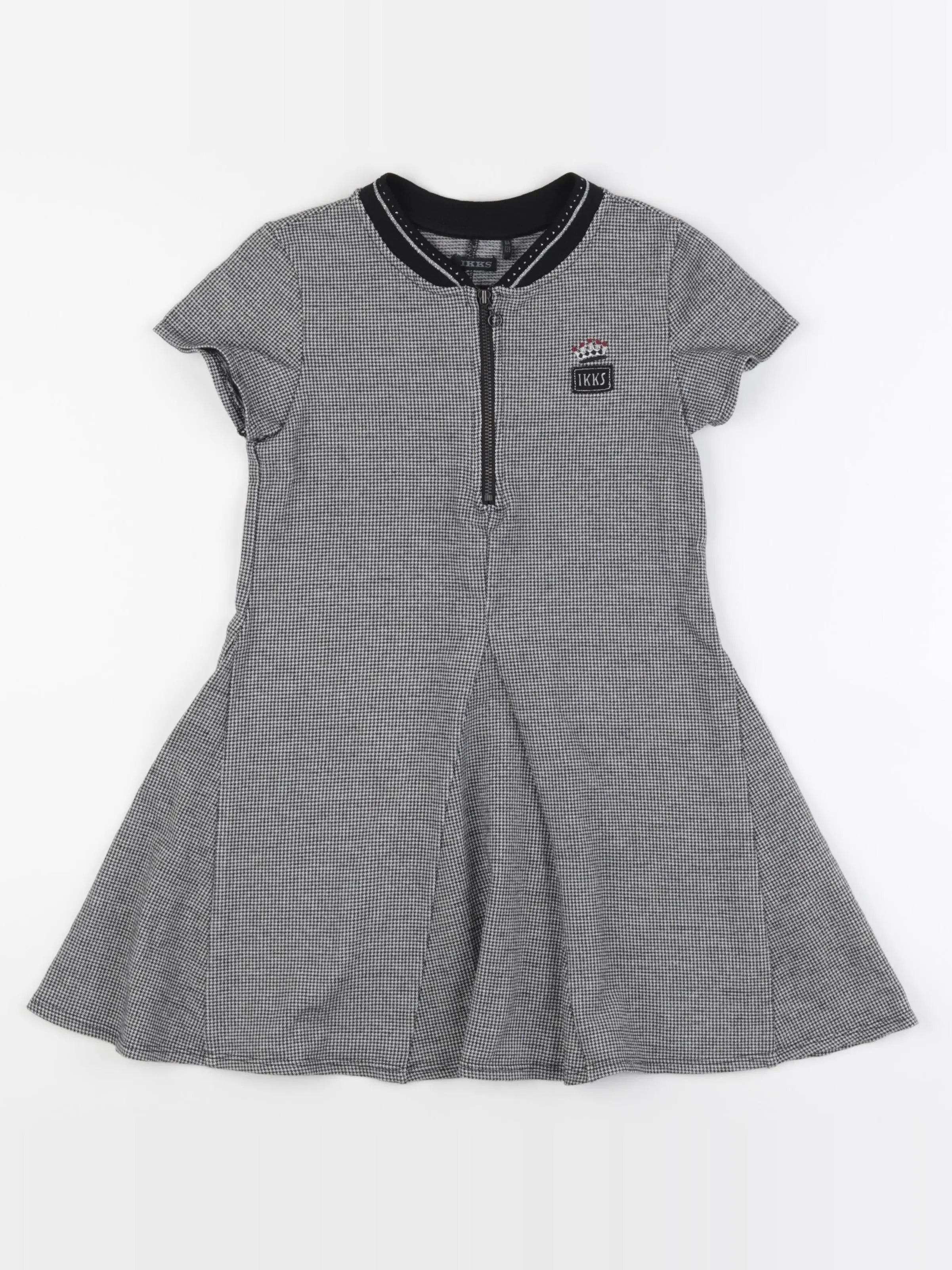 IKKS - robe noir, gris - 8 ans