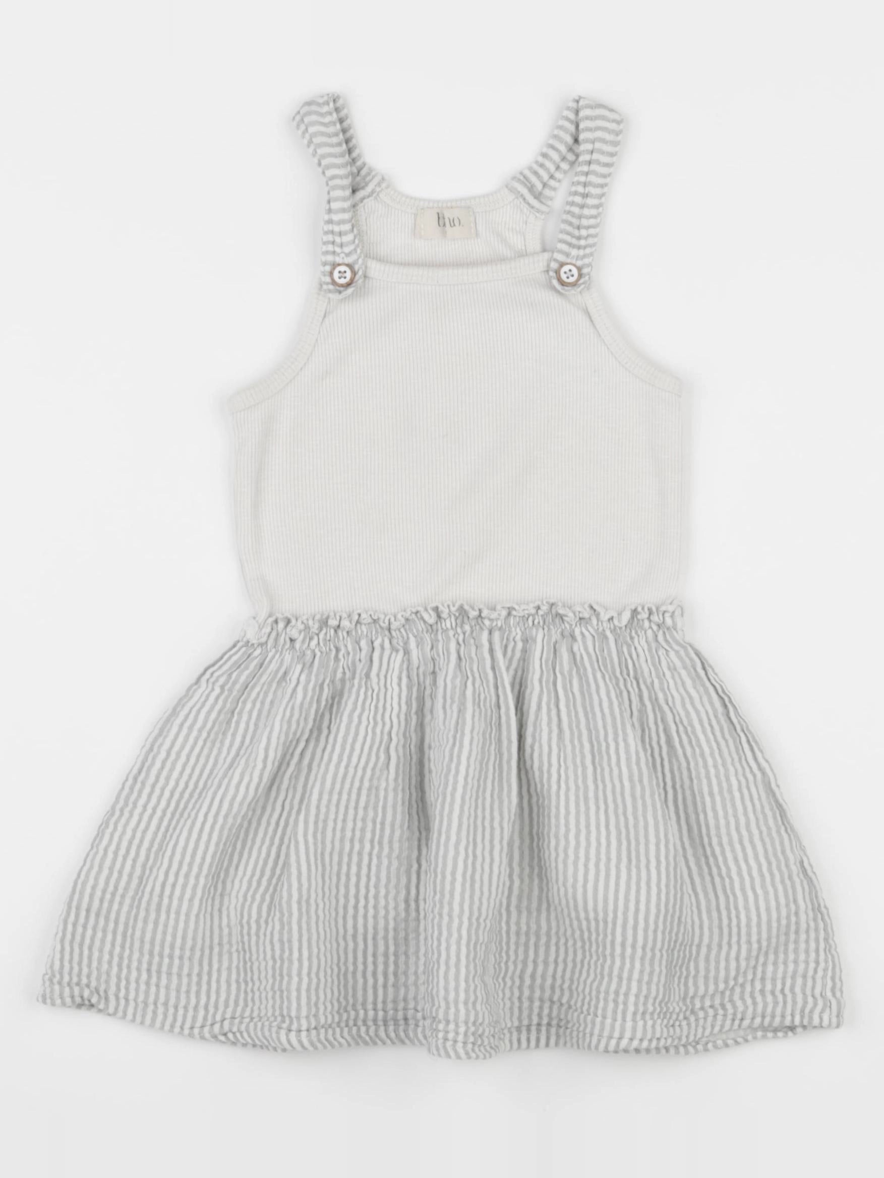 Buho - robe gris - 3 ans