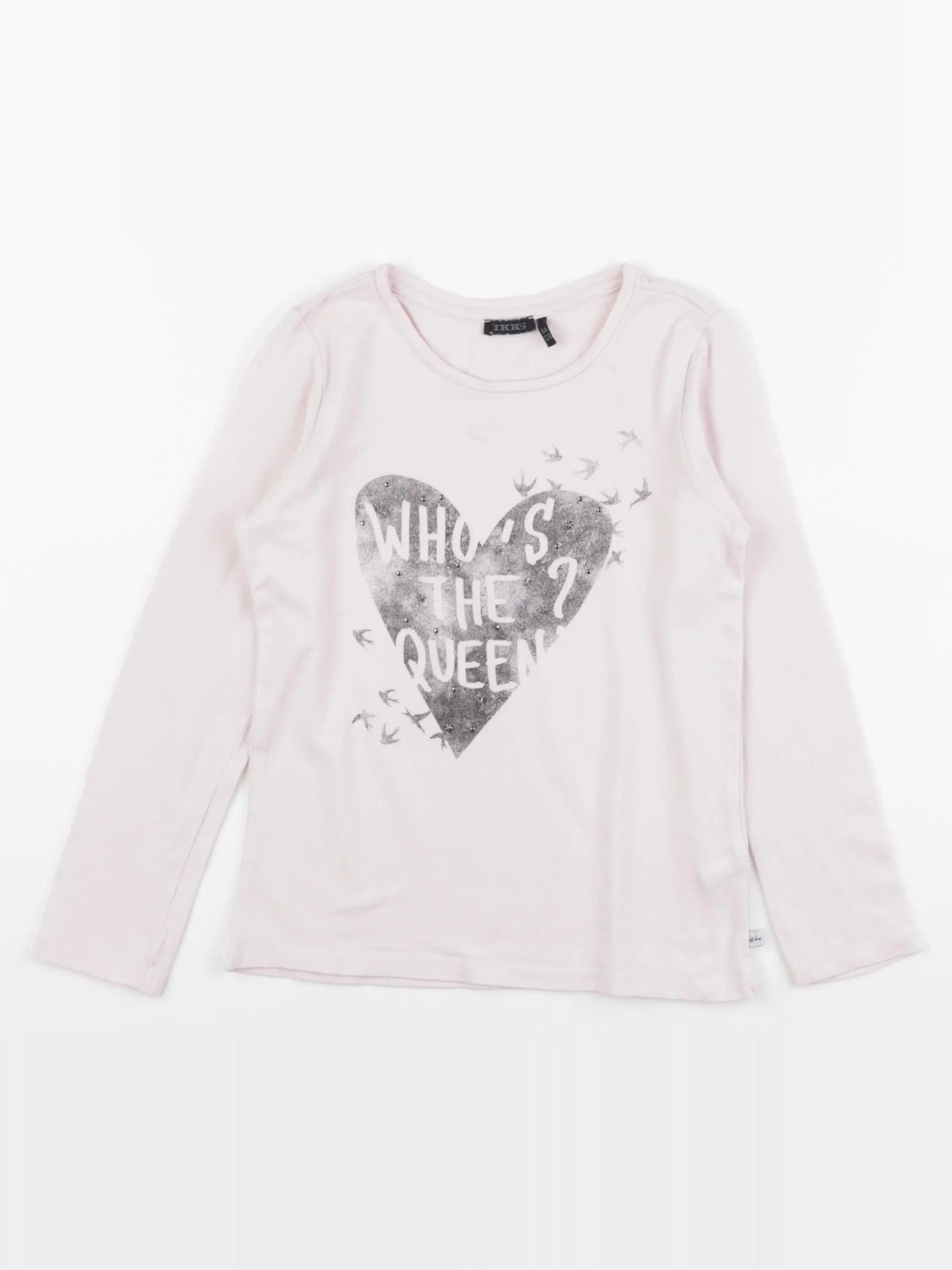 IKKS - tee-shirt rose - 8 ans