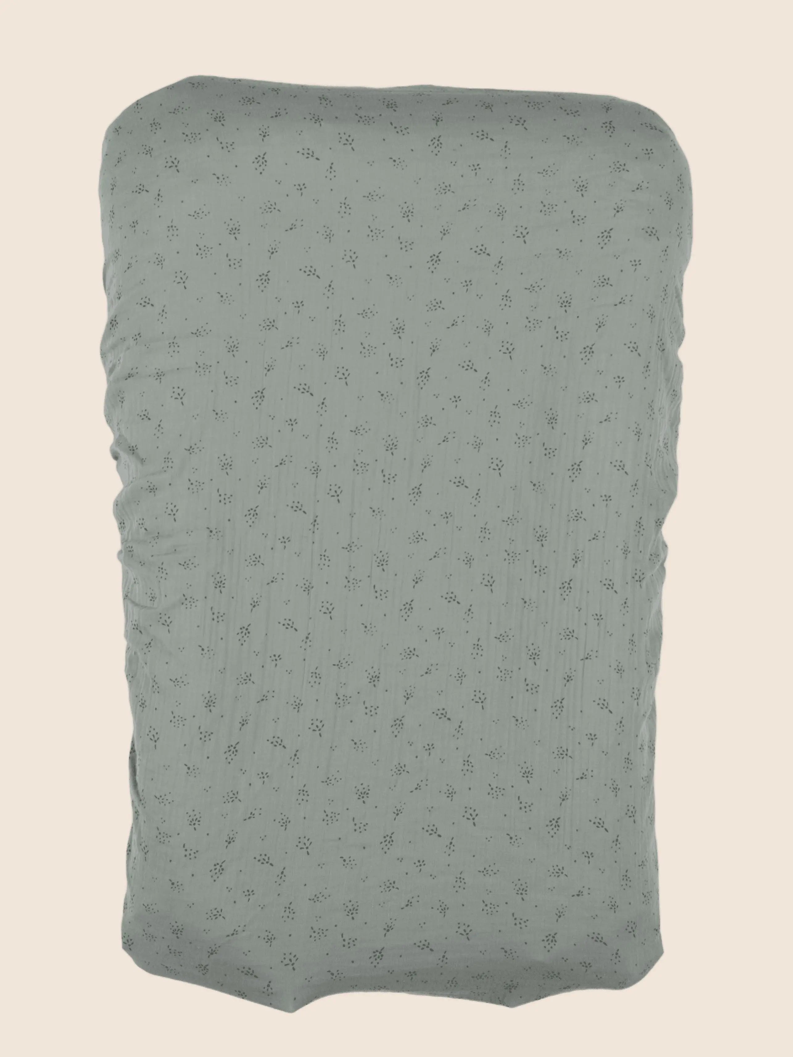 GABRIELLE PARIS - housse de matelas à langer ETINCELLE EUCALYPTUS 35x60 cm