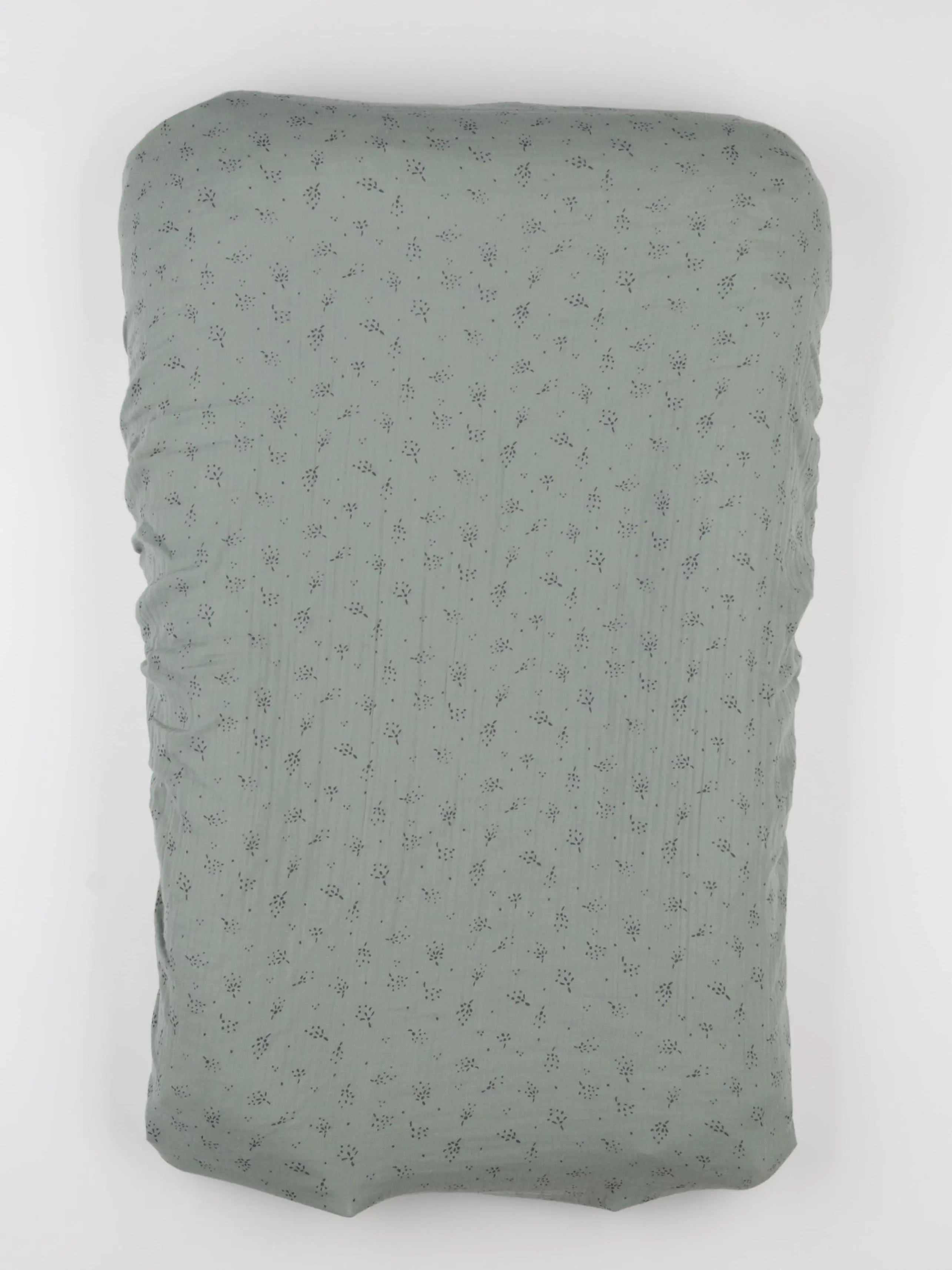 GABRIELLE PARIS - housse de matelas à langer ETINCELLE EUCALYPTUS 35x60 cm