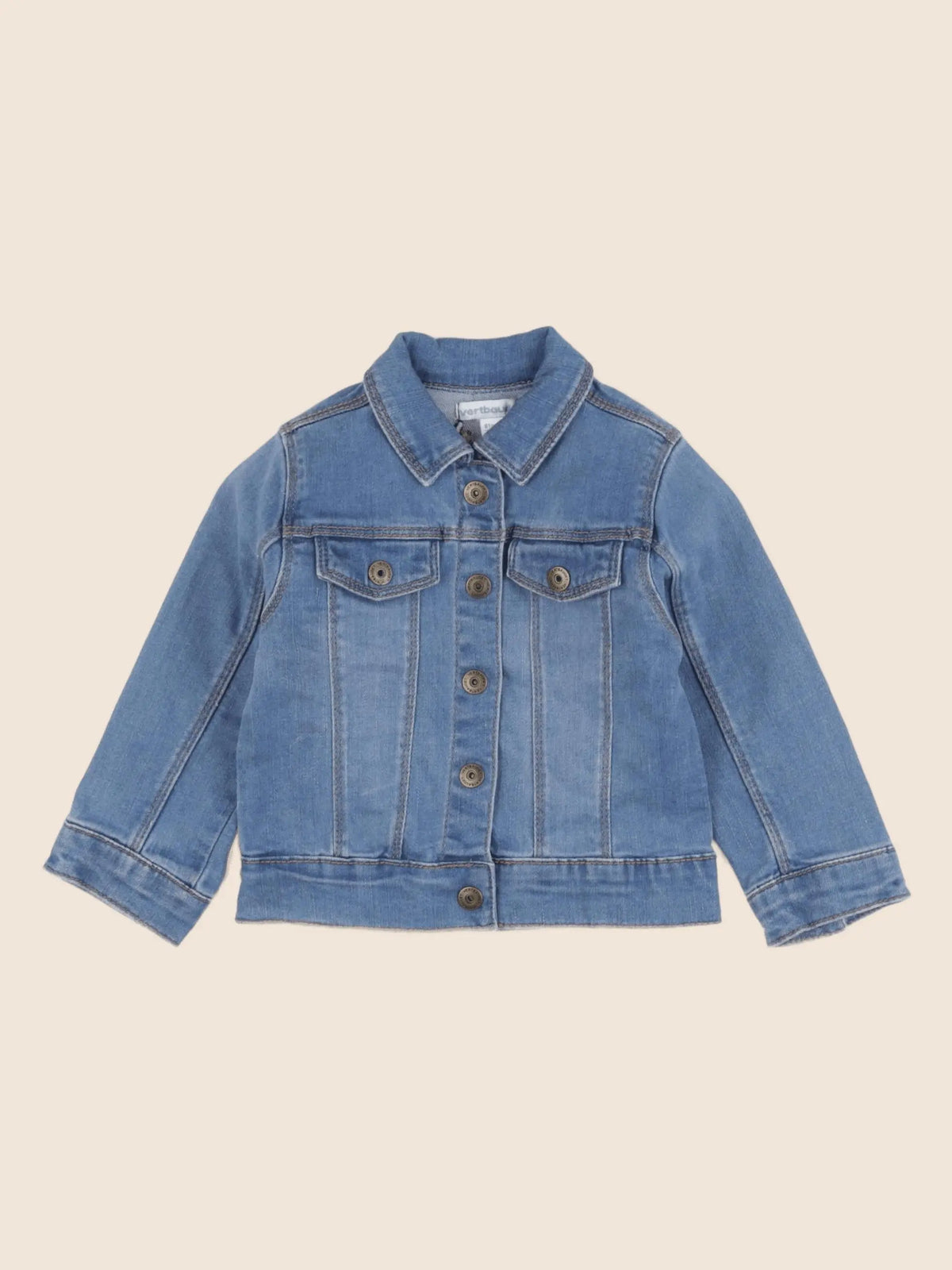 Vertbaudet - veste imprimé au dos bleu - 18 mois