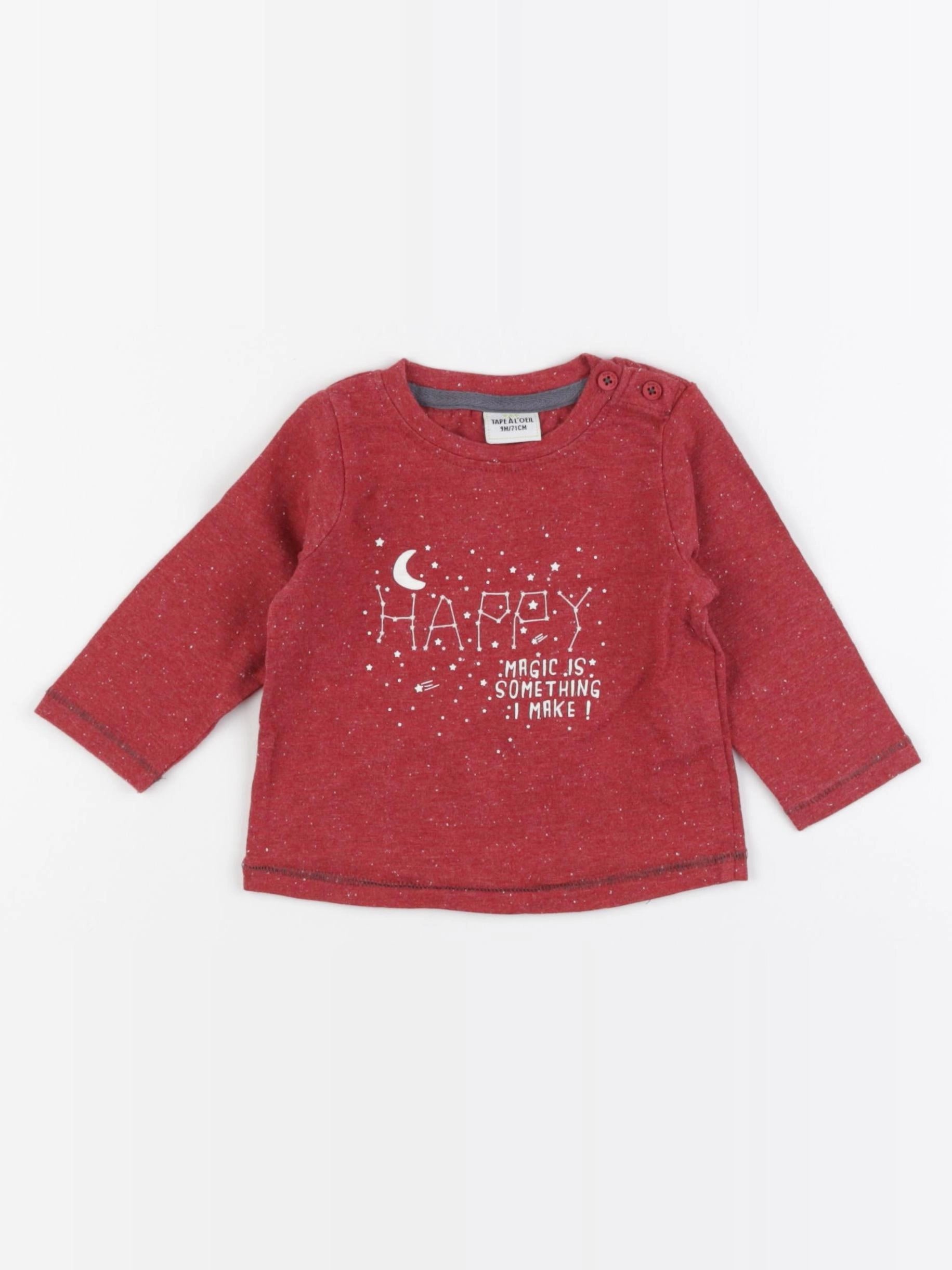 Tape à l'oeil - tee-shirt rouge - 9 mois