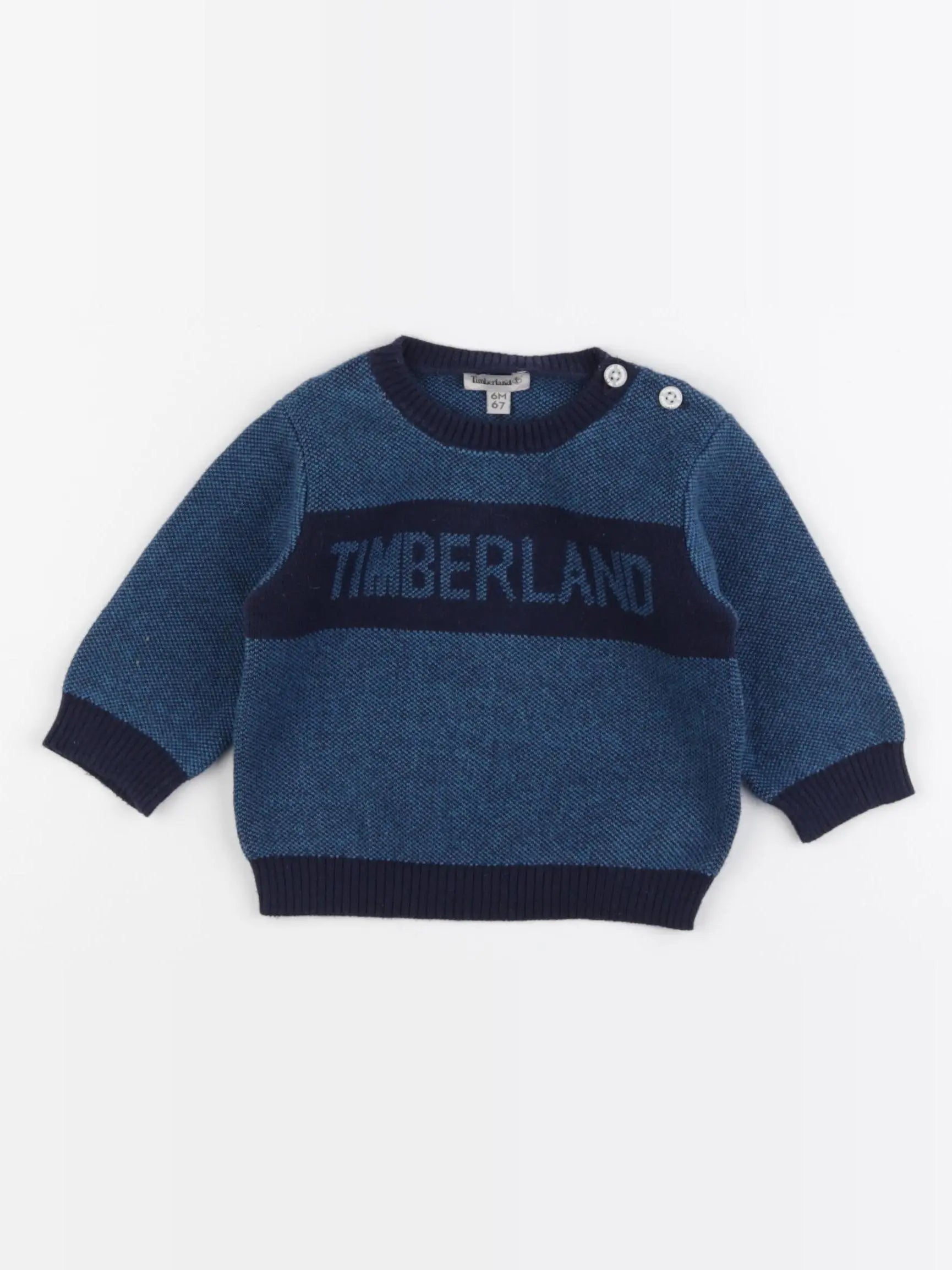 Timberland - pull bleu - 6 mois