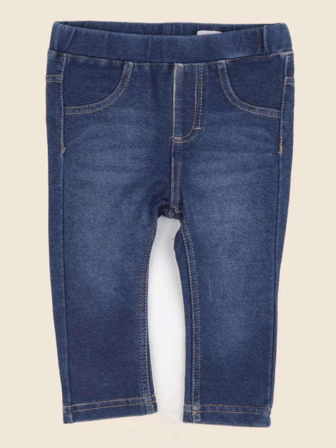 H&M - jegging bleu - 6/9 mois