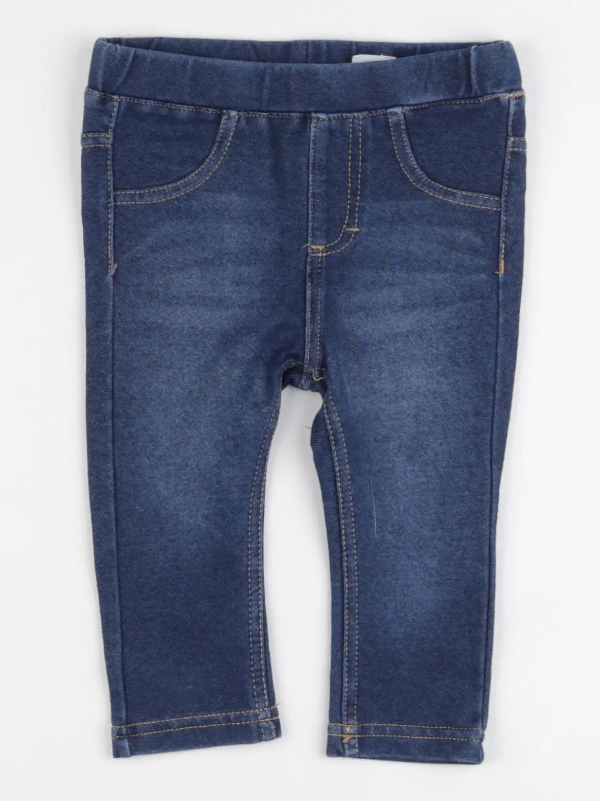 H&M - jegging bleu - 6/9 mois