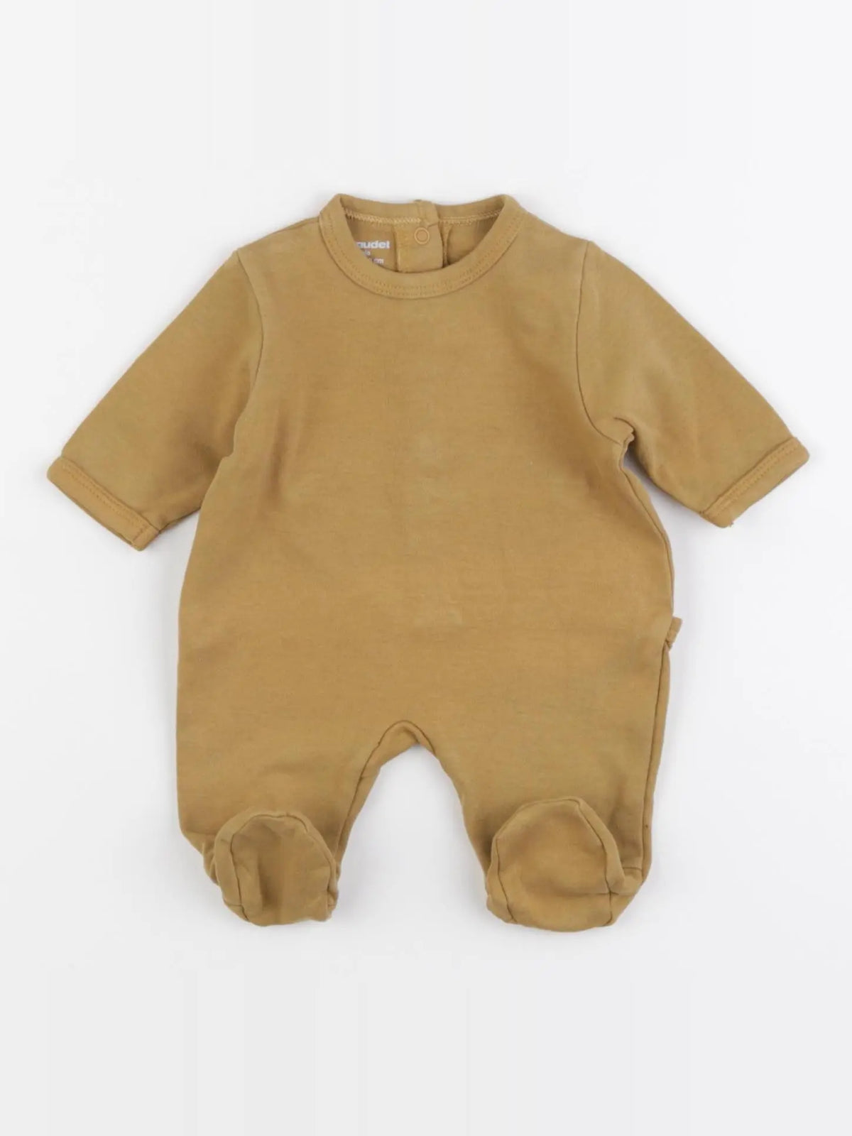 Vertbaudet - pyjama coton marron - 0 mois