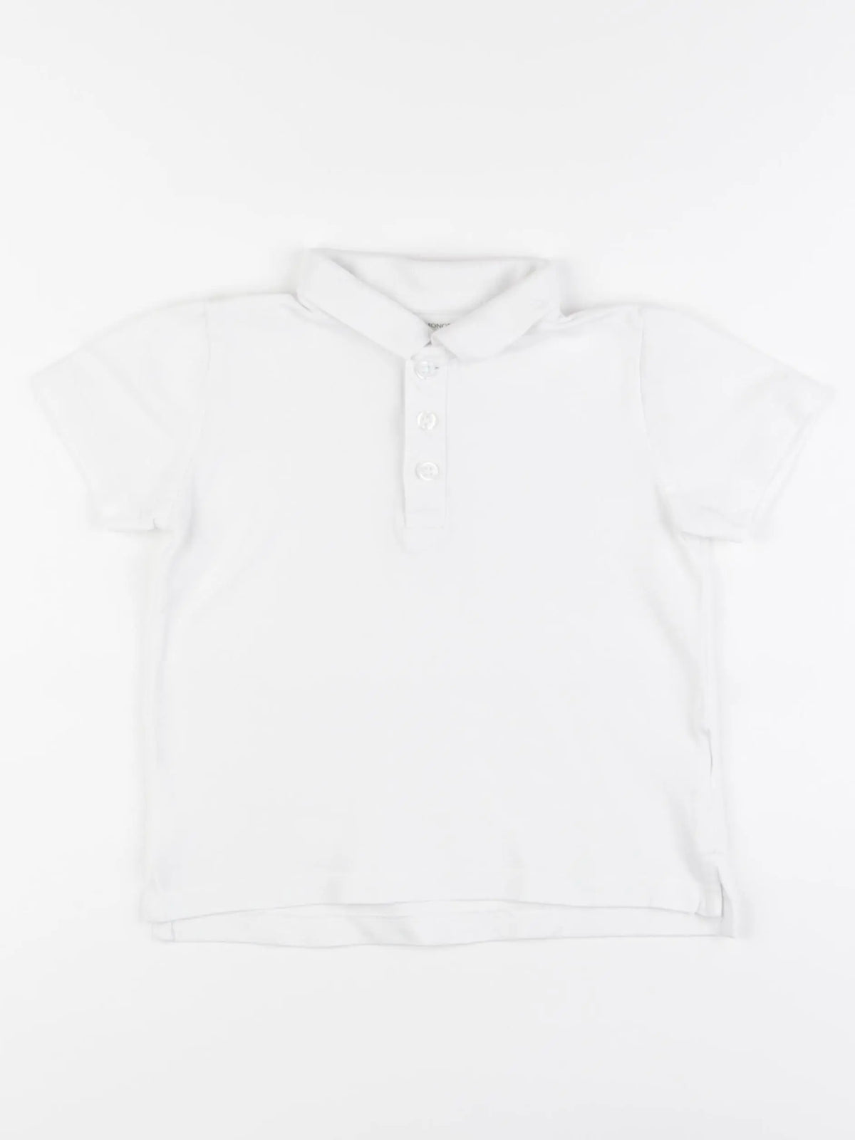 Monoprix - polo blanc - 5 ans