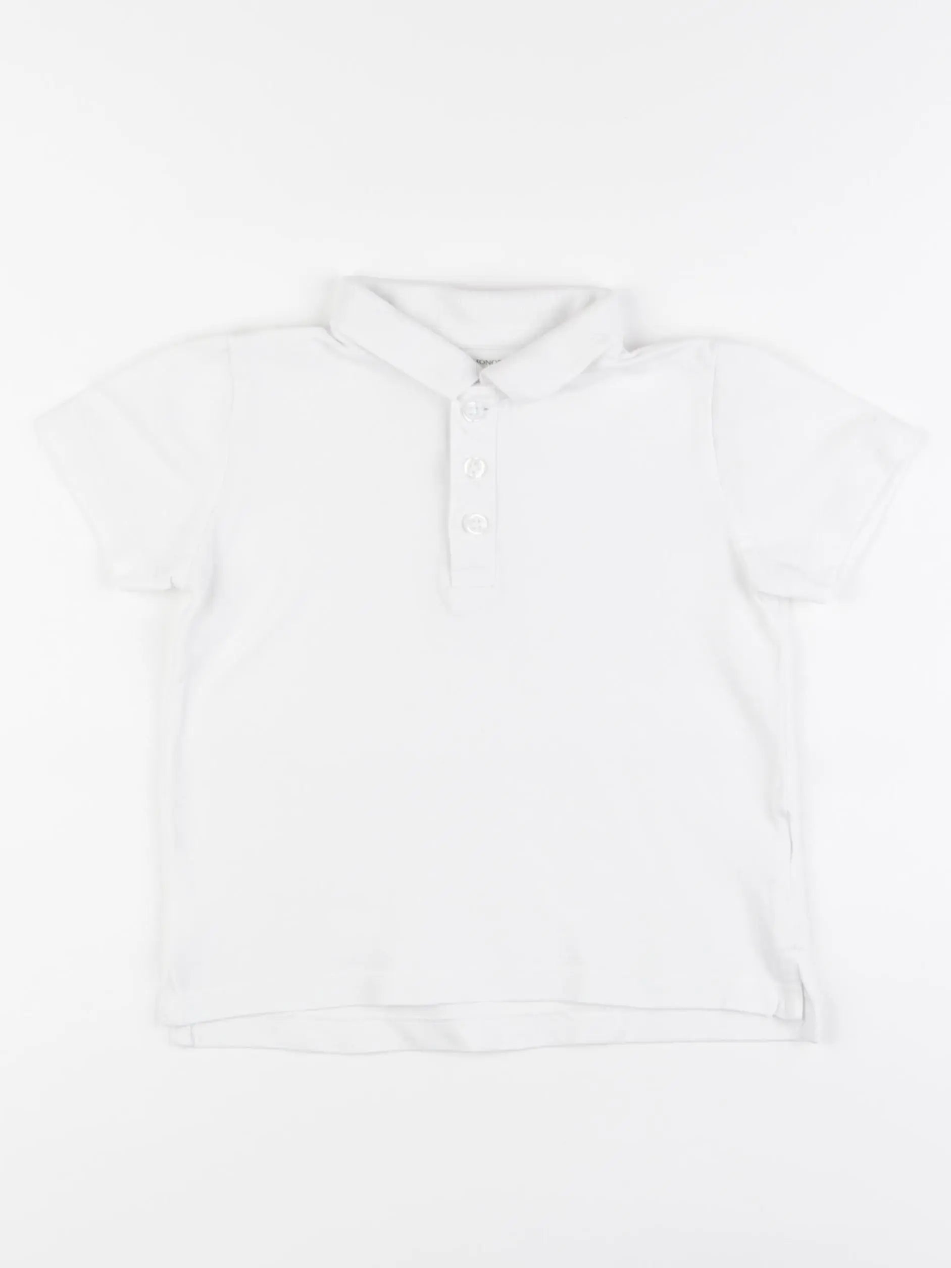 Monoprix - polo blanc - 5 ans