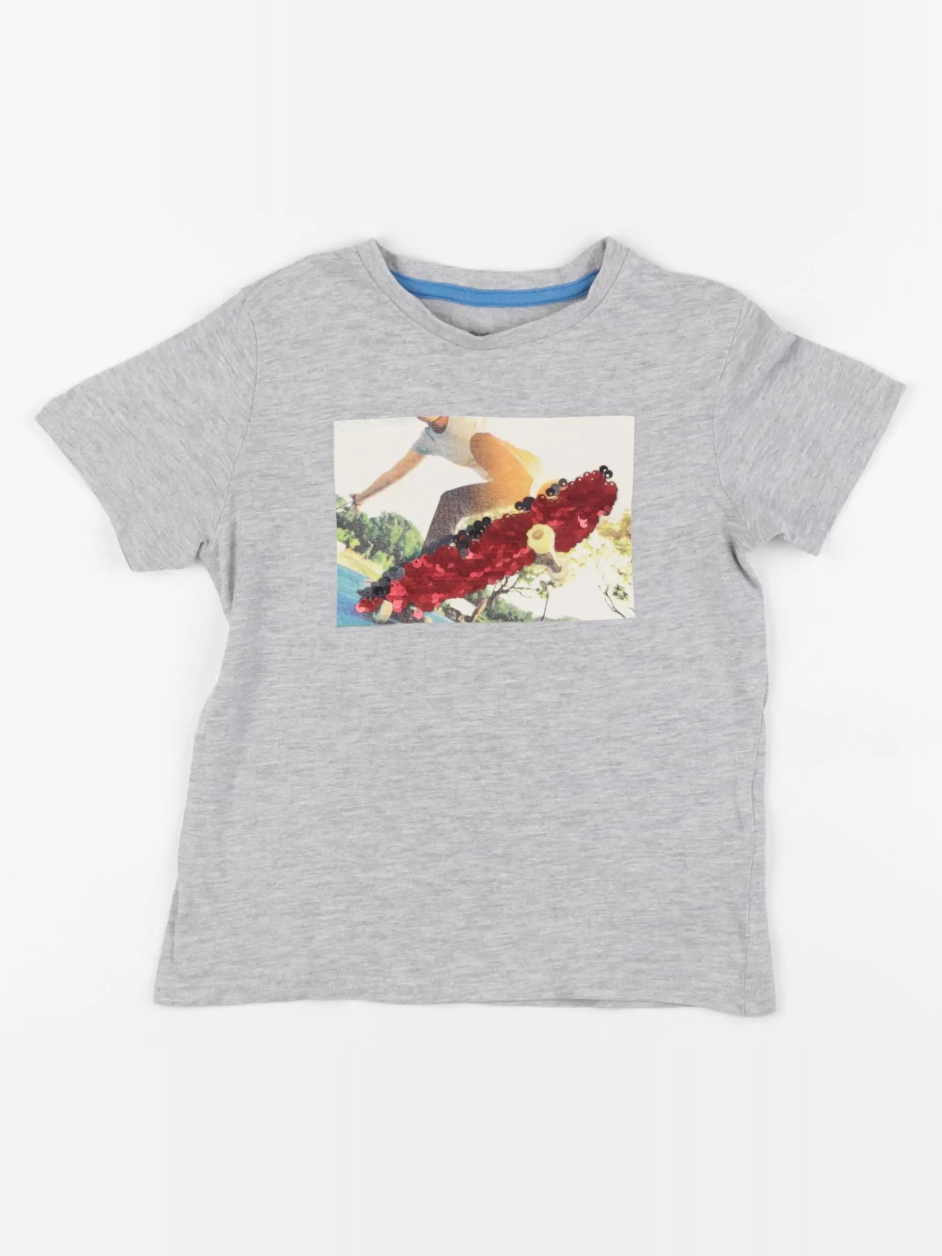 Vertbaudet - tee-shirt gris - 4 ans