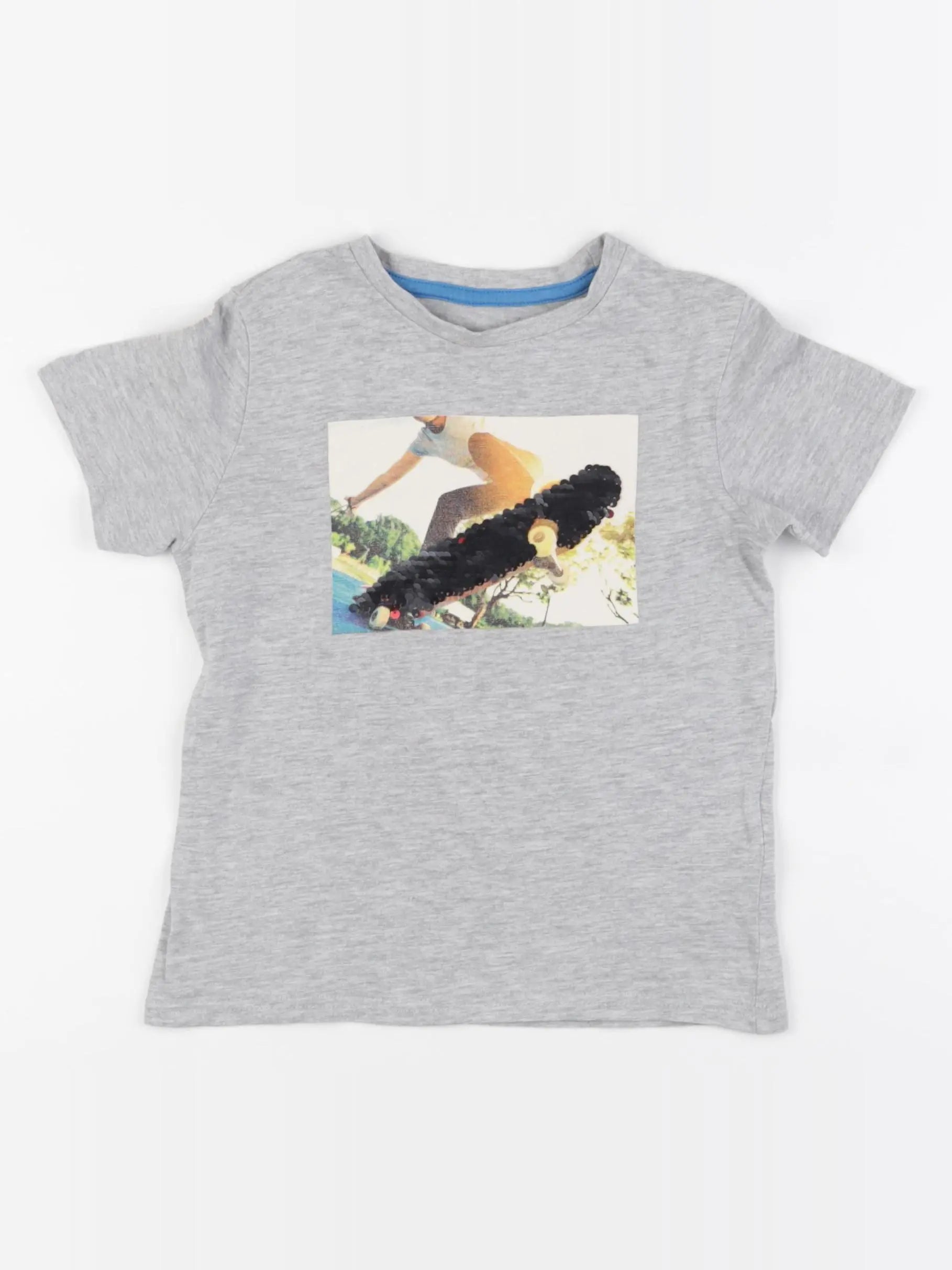 Vertbaudet - tee-shirt gris - 4 ans