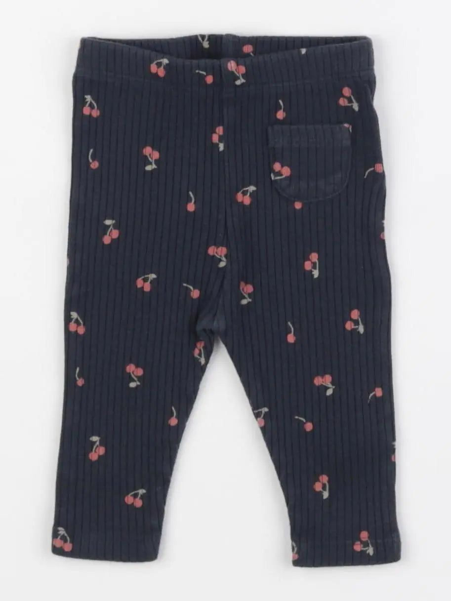 Vertbaudet - legging bleu - 3 mois