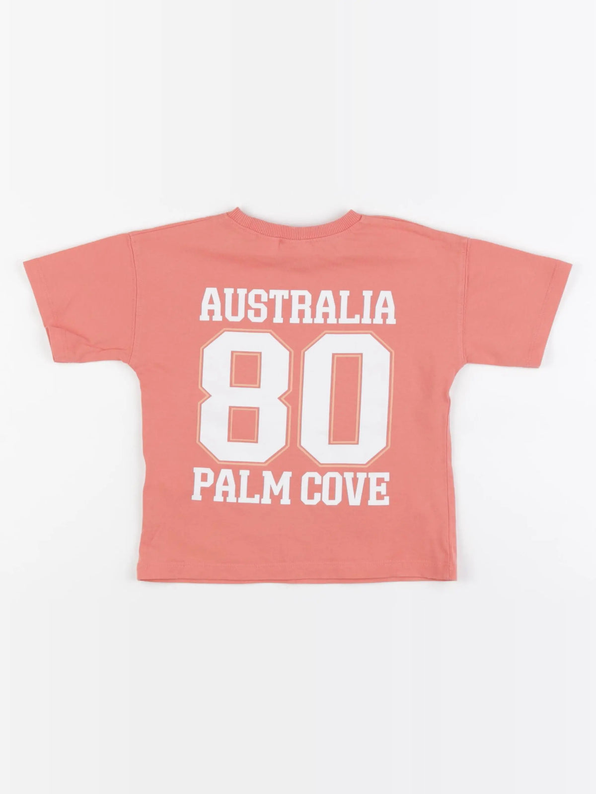 Zara - tee-shirt imprimé au dos orange - 1 an