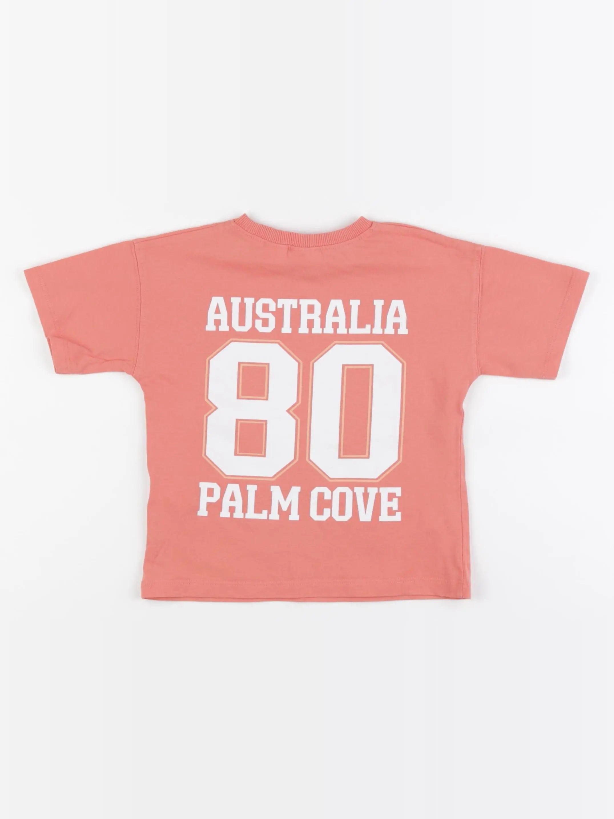 Zara - tee-shirt imprimé au dos orange - 1 an