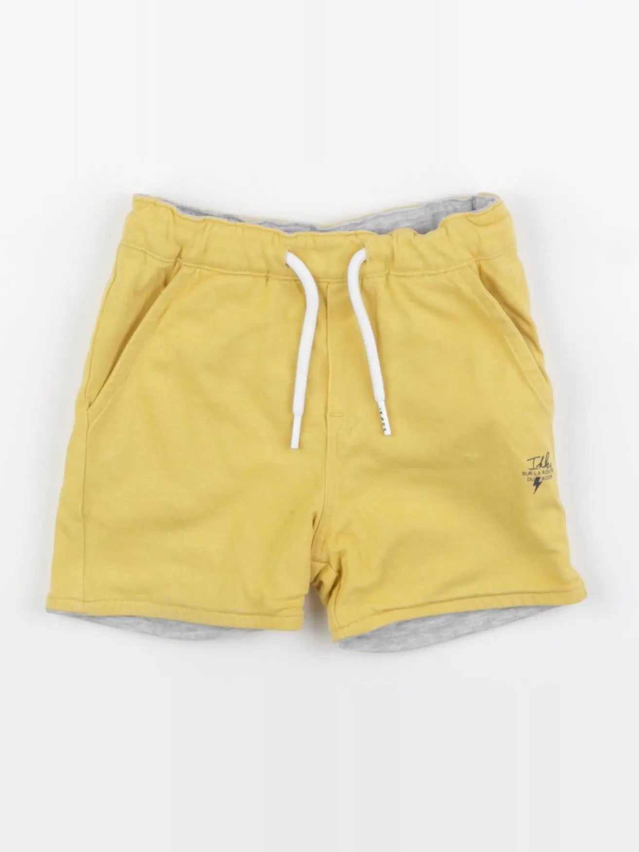 IKKS - short réversible jaune - 18 mois