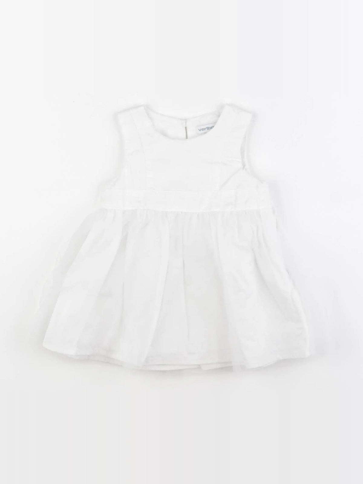 Vertbaudet - robe blanc - 6 mois