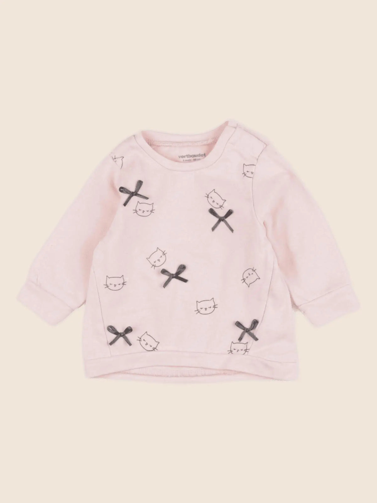 Vertbaudet - tee-shirt rose - 3 mois