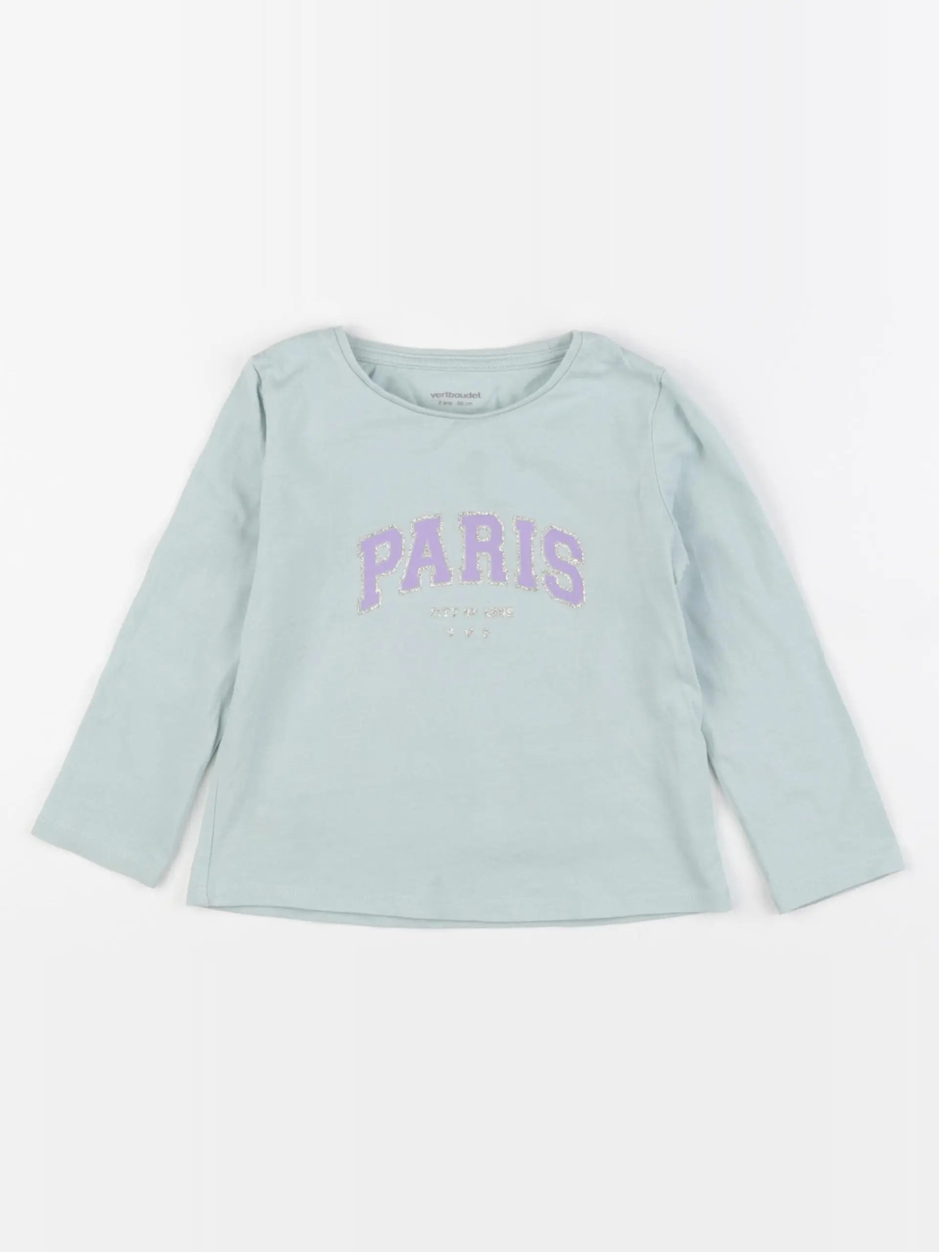 Vertbaudet - tee-shirt vert - 2 ans