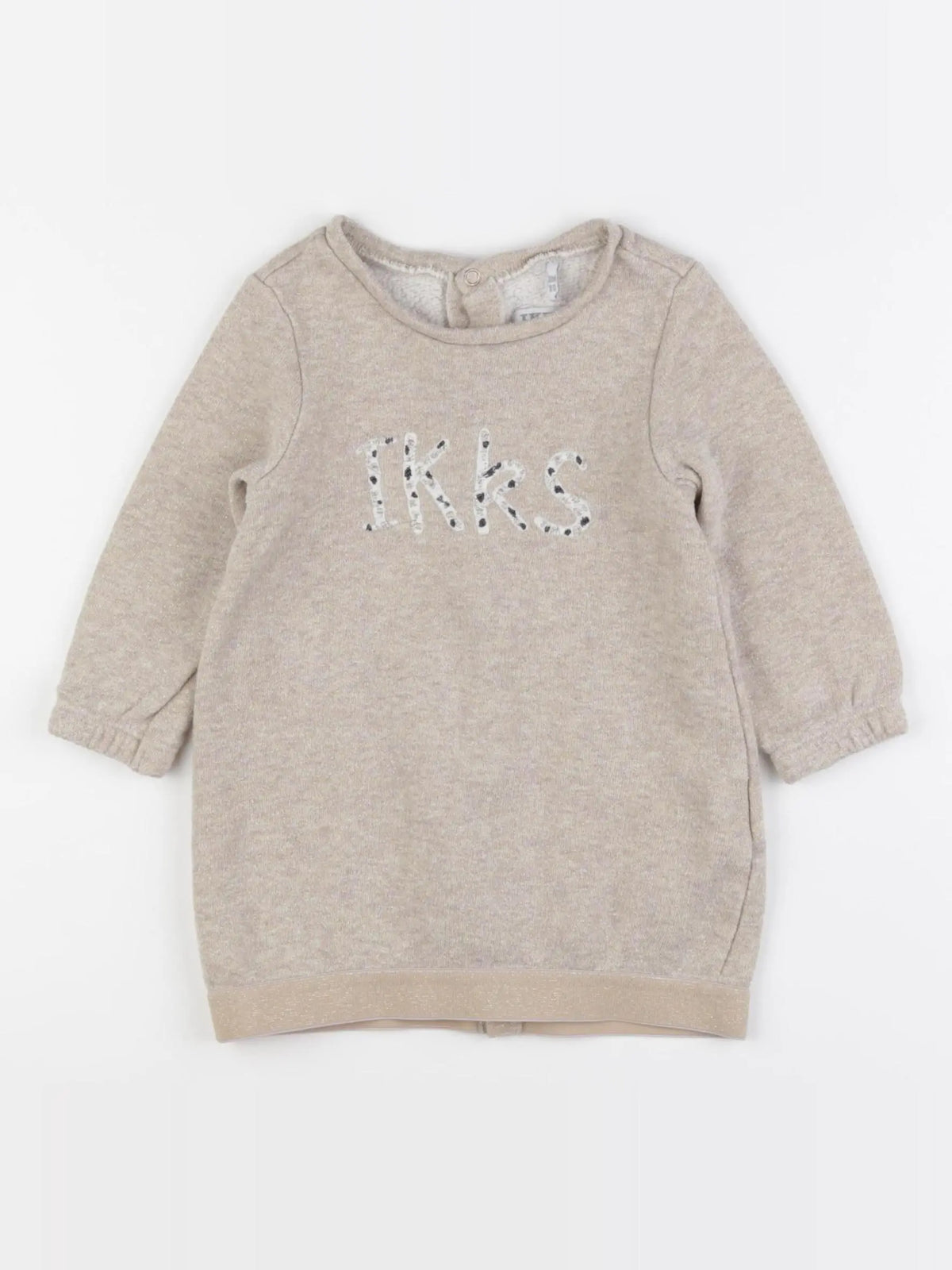 IKKS - robe beige, or - 18 mois