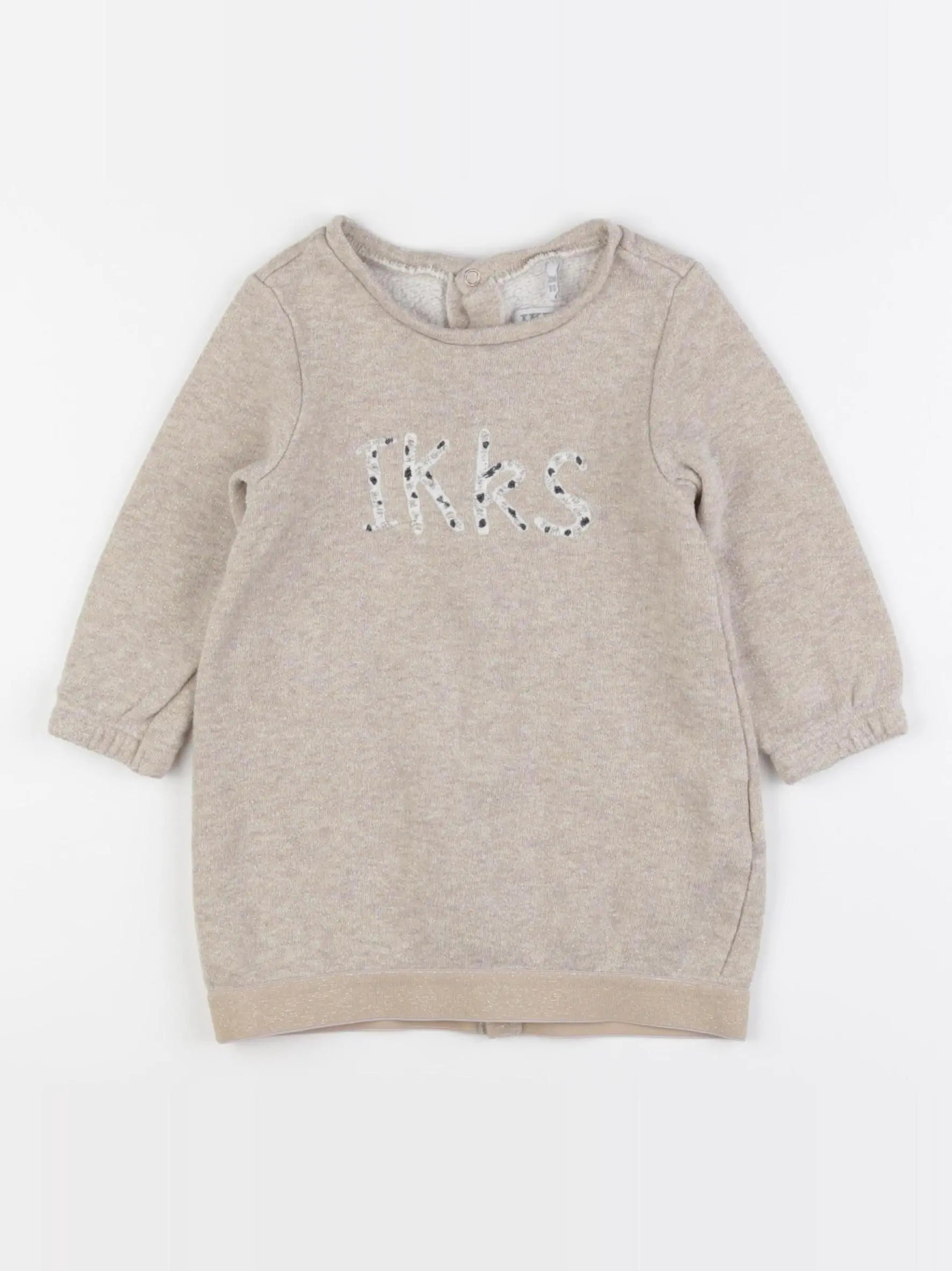 IKKS - robe beige, or - 18 mois
