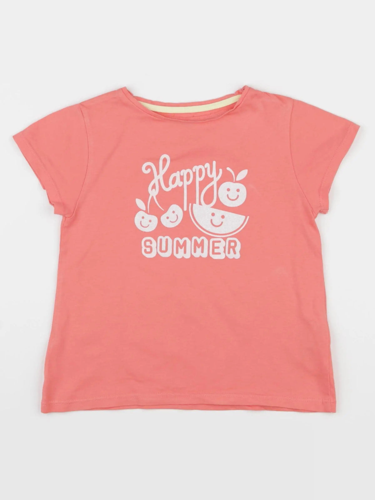Vertbaudet - tee-shirt rose - 6 ans