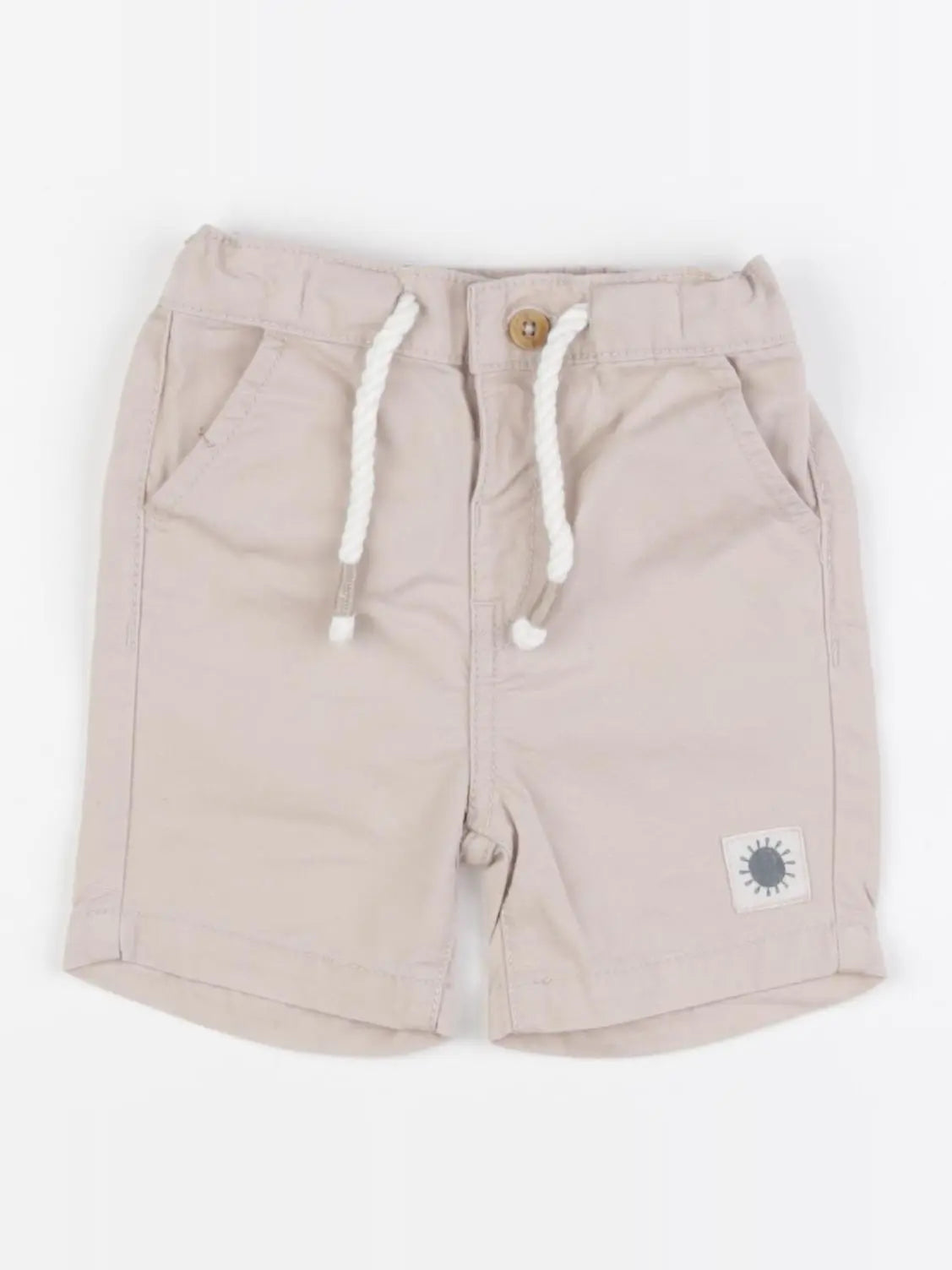 Vertbaudet - short beige - 6 mois