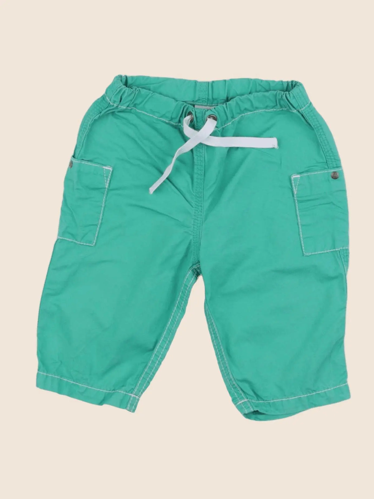Petit Bateau - pantalon vert - 6 mois