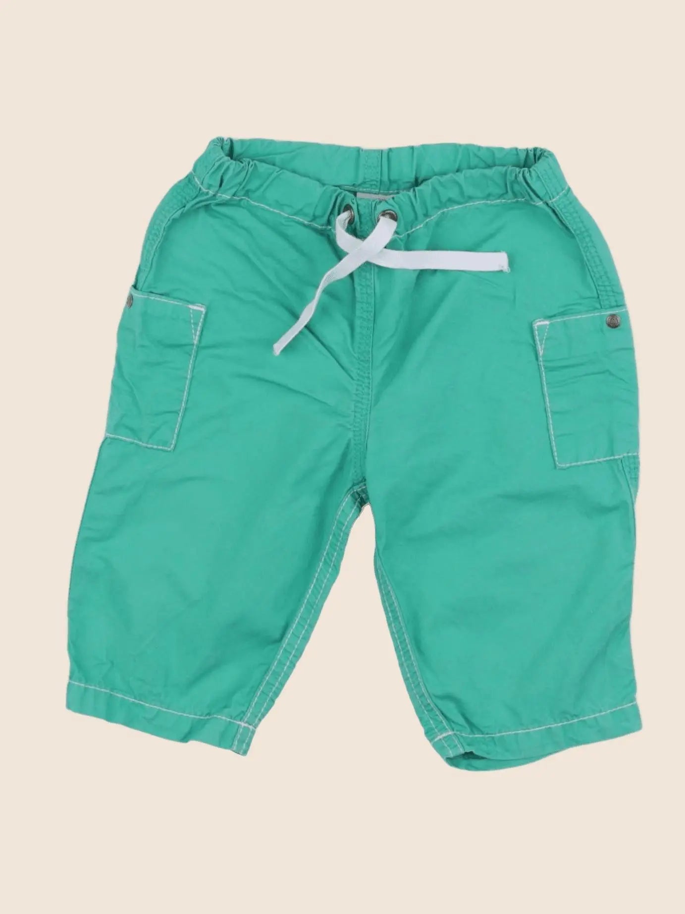 Petit Bateau - pantalon vert - 6 mois