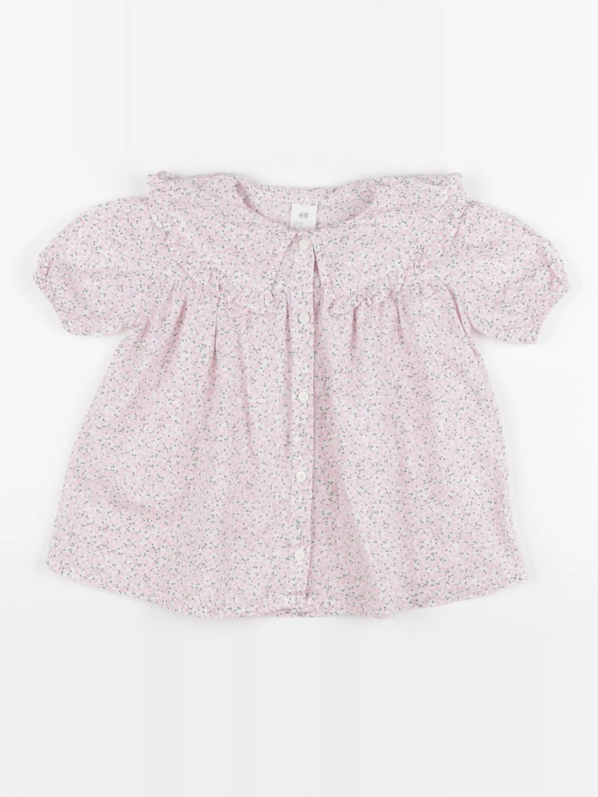 H&M - blouse rose - 3/4 ans