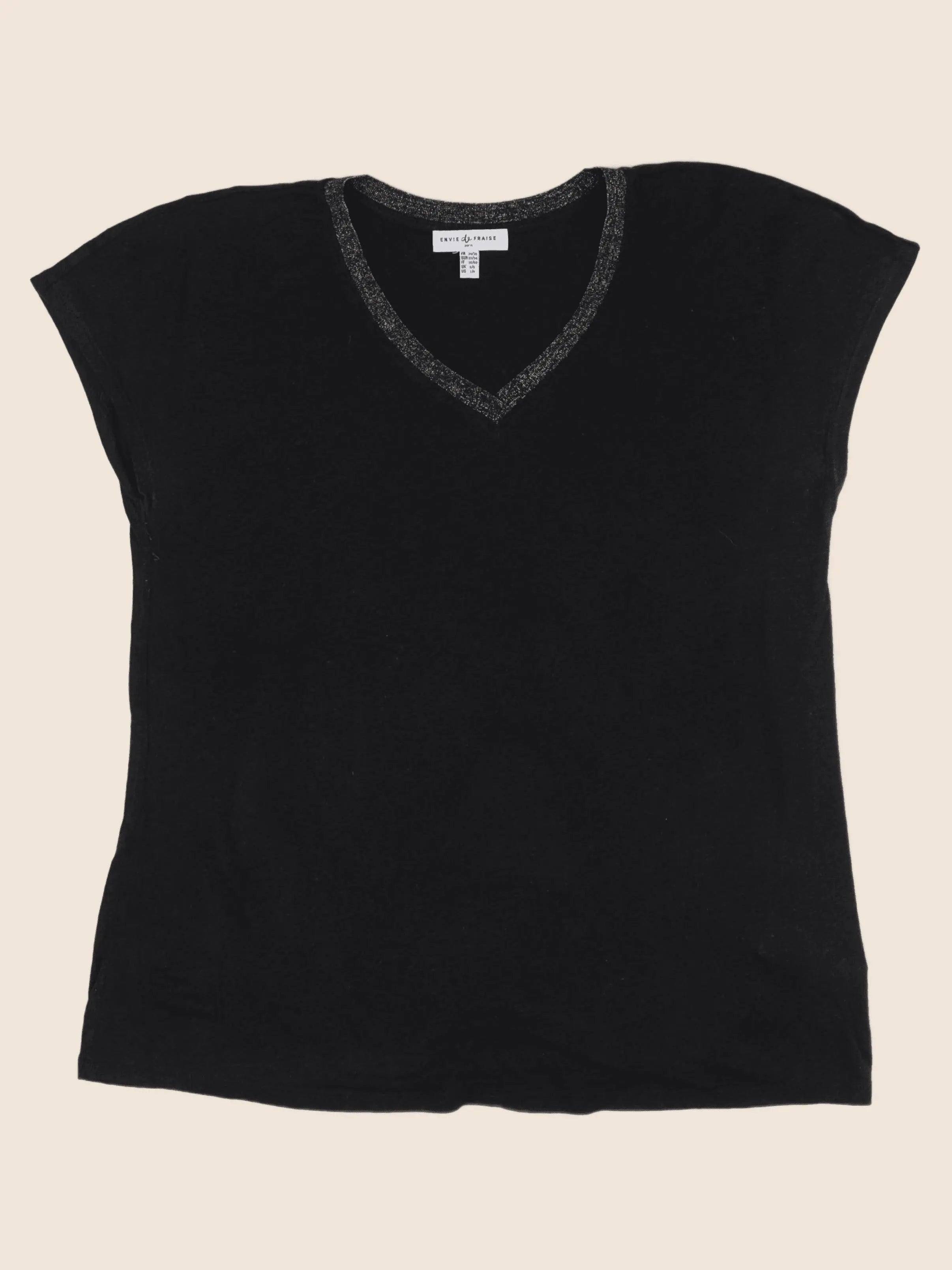 Envie de fraise - tee-shirt grossesse noir - 34 à 36
