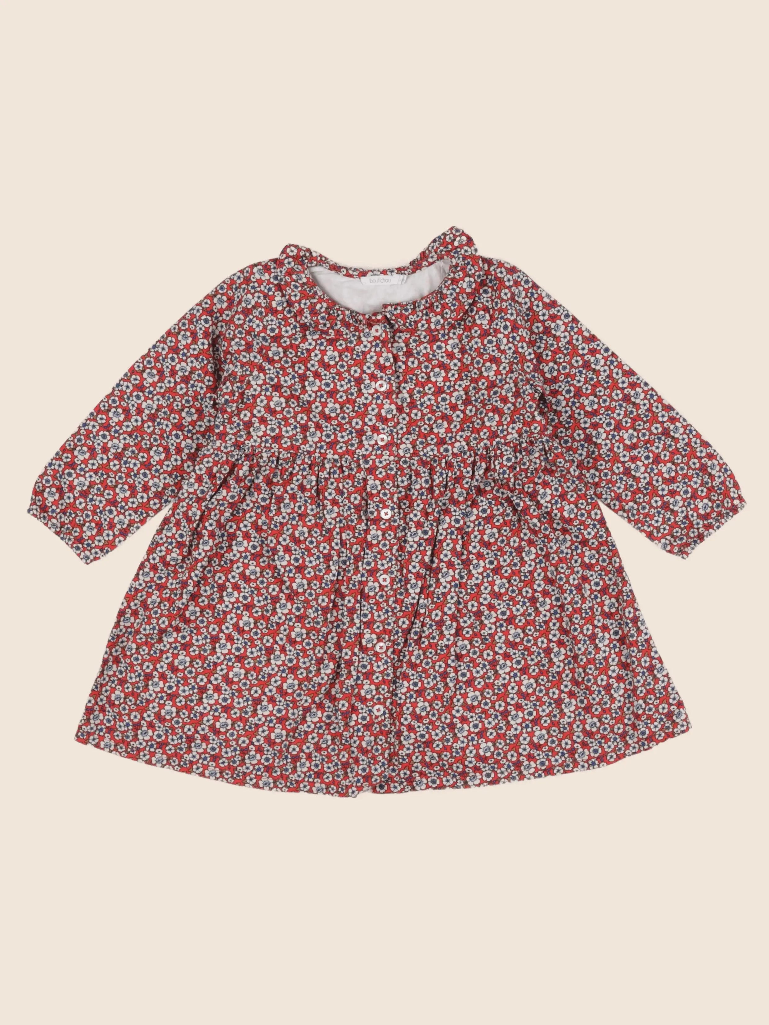 Boutchou - robe rouge - 24 mois