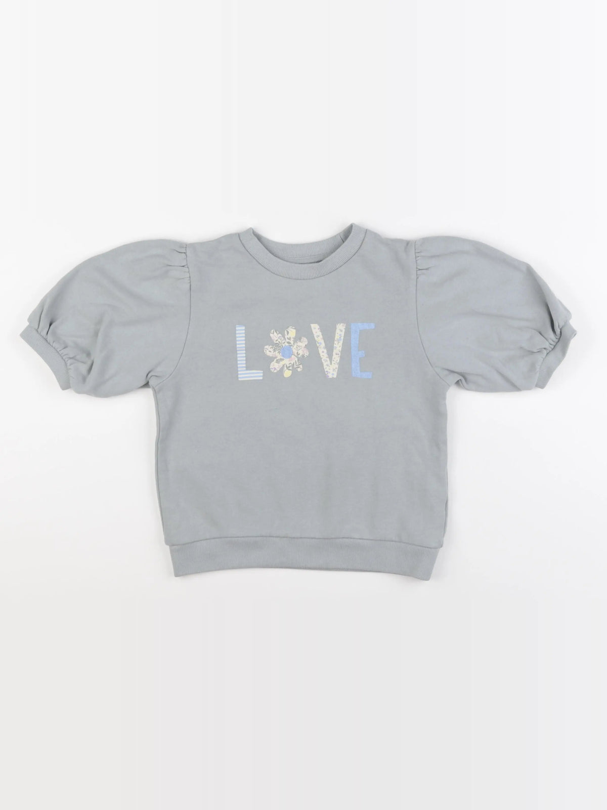 Vertbaudet - sweat bleu - 8 ans