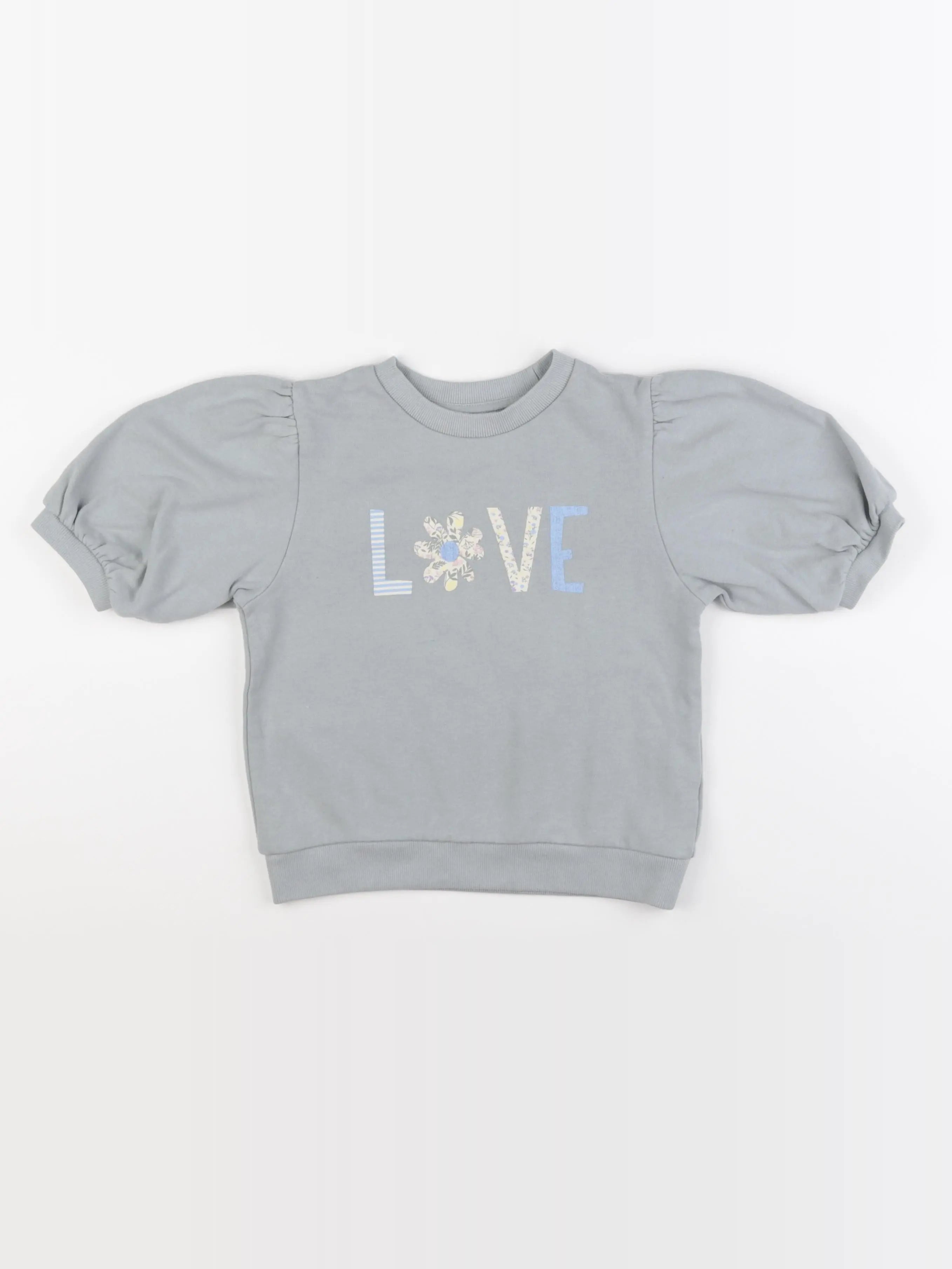 Vertbaudet - sweat bleu - 8 ans