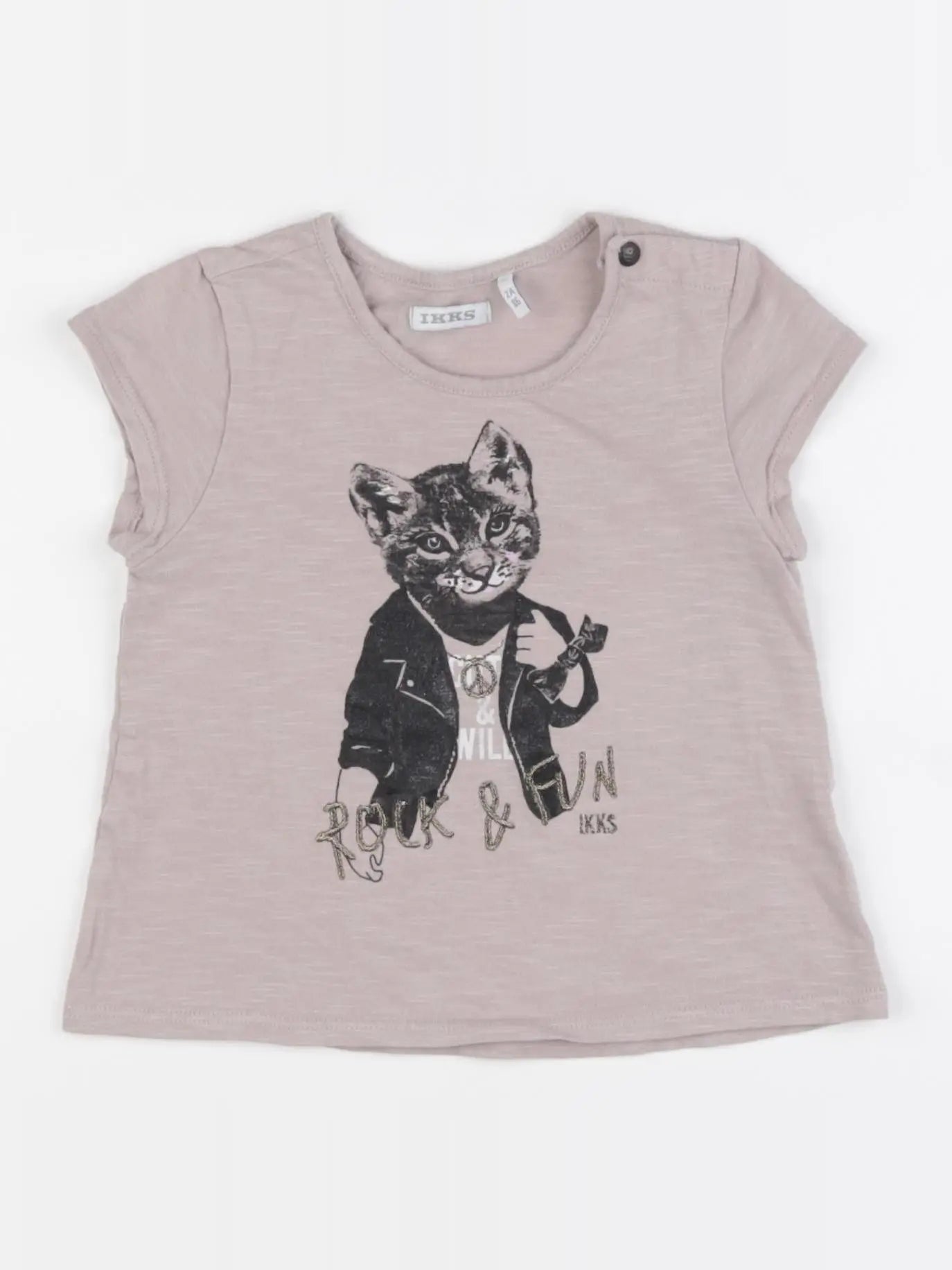 IKKS - tee-shirt marron - 2 ans