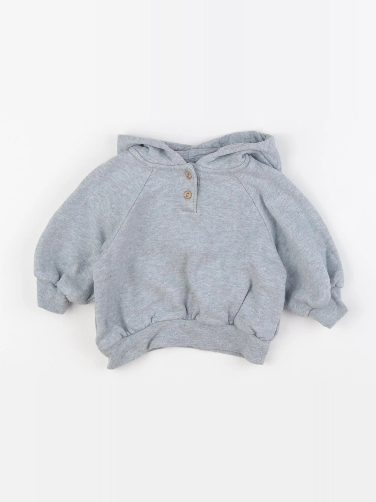 H&M - sweat bleu - 2/4 mois