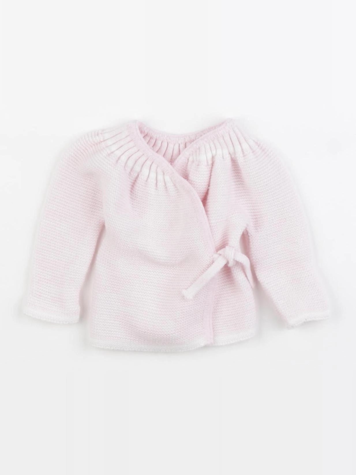 La manufacture de layette - gilet rose - 0/1 mois