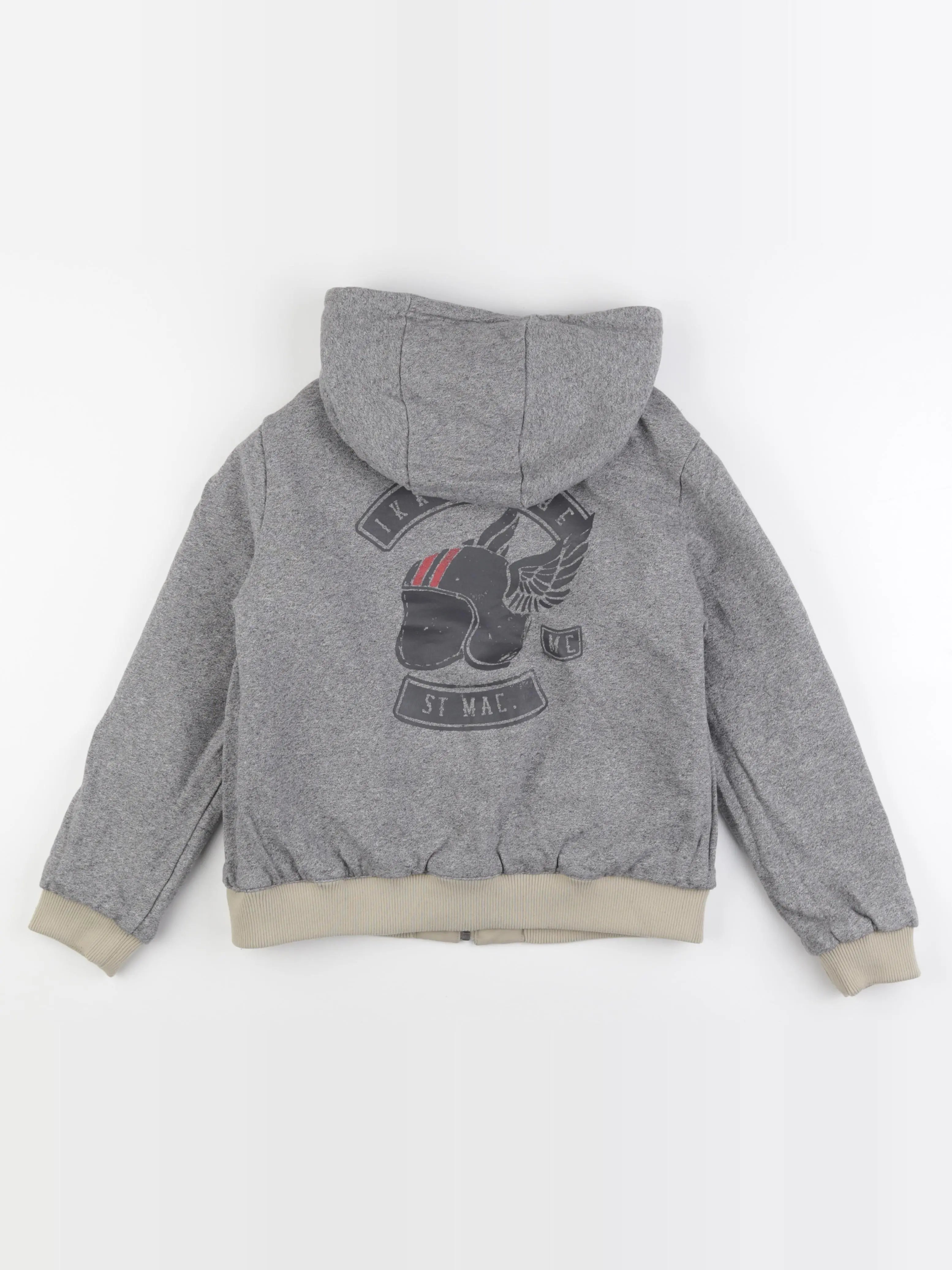 IKKS - veste réversible beige, gris - 12 ans