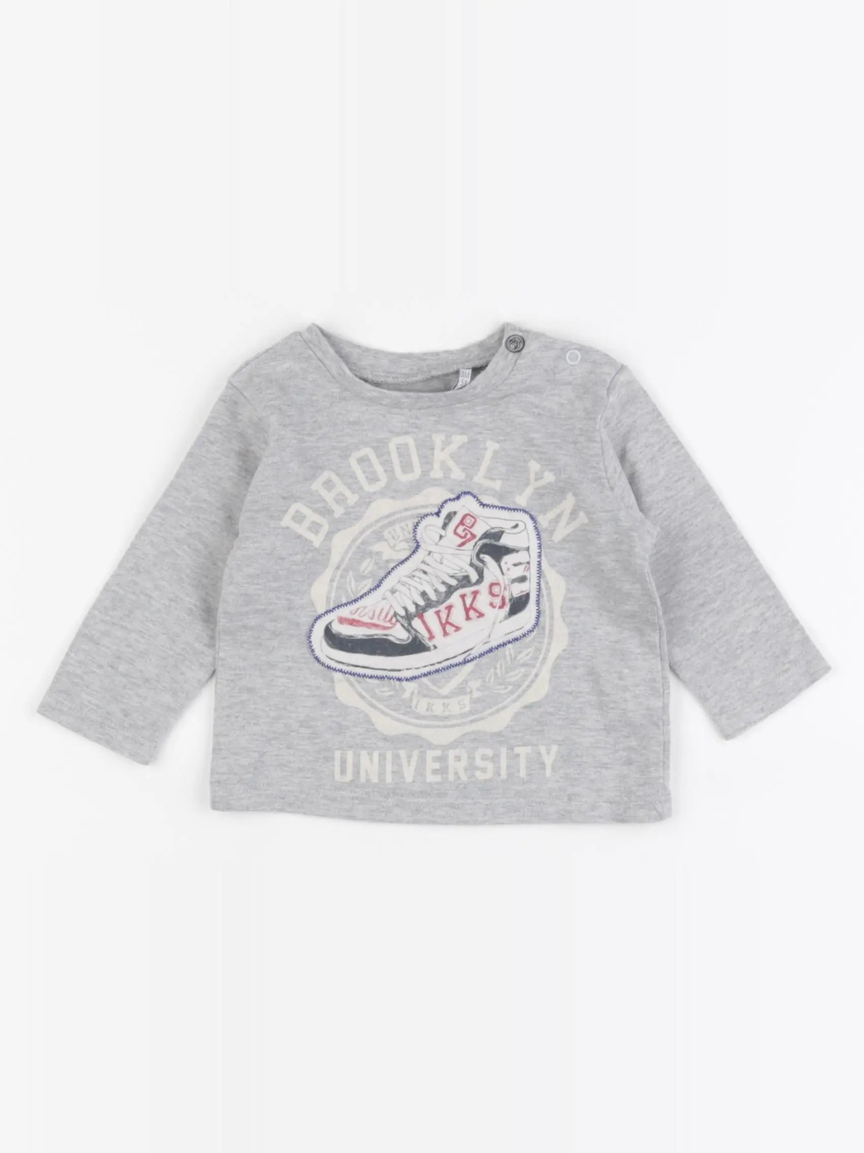 IKKS - tee-shirt gris - 3 mois